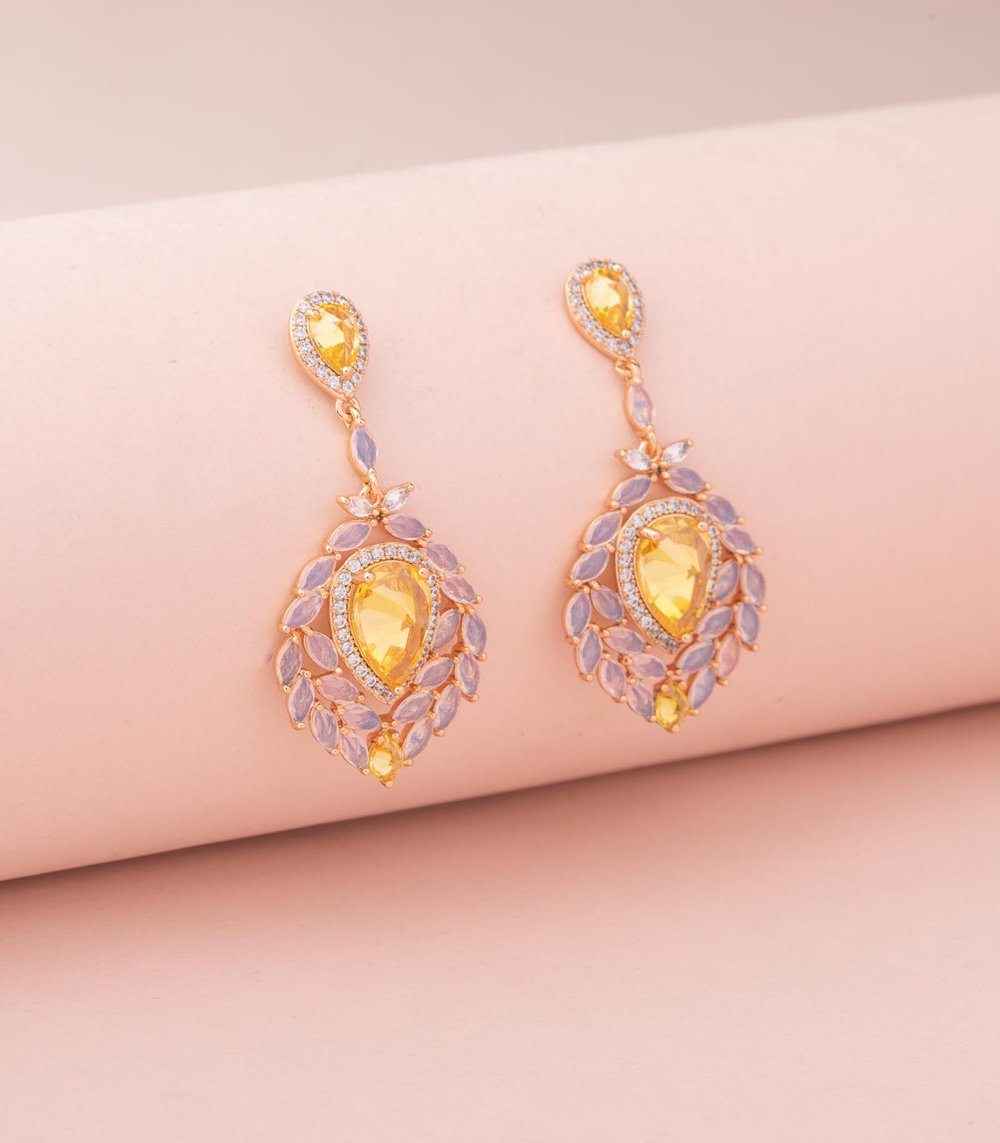 Sterling Yellow Drop Earring (Brass)