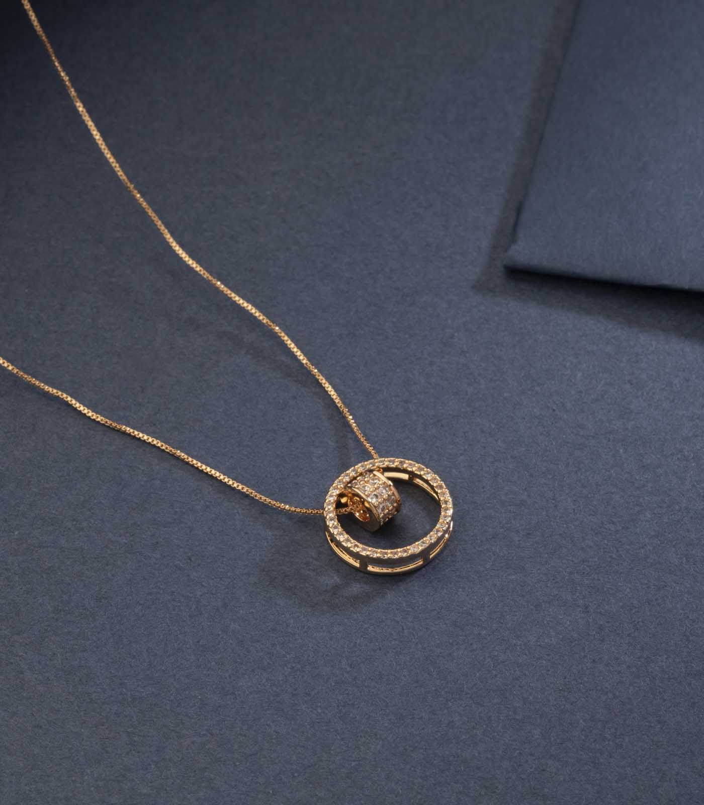 Stunning Interlock Pendant (Brass)
