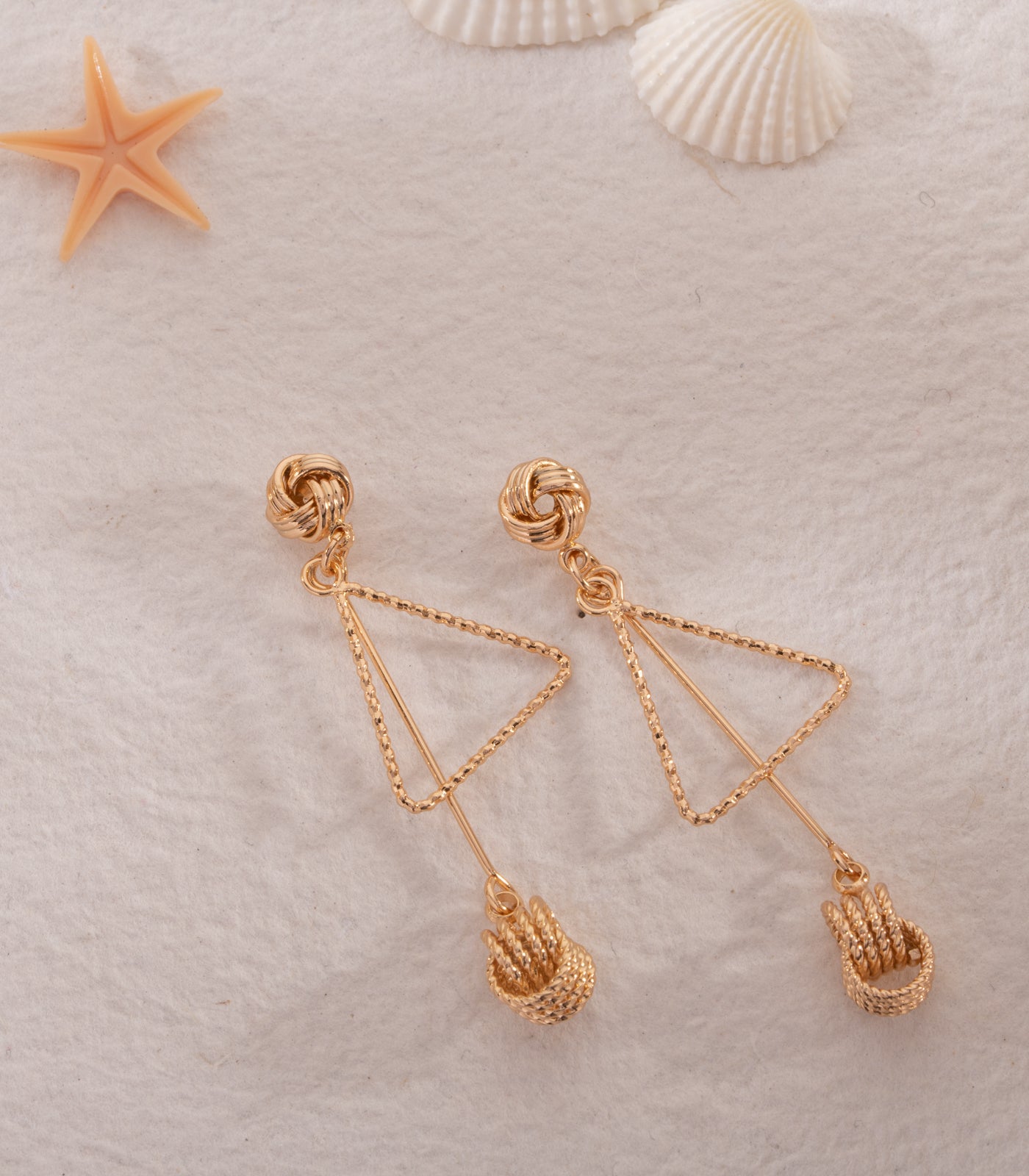 Stunning Triangle Earrings (Brass)
