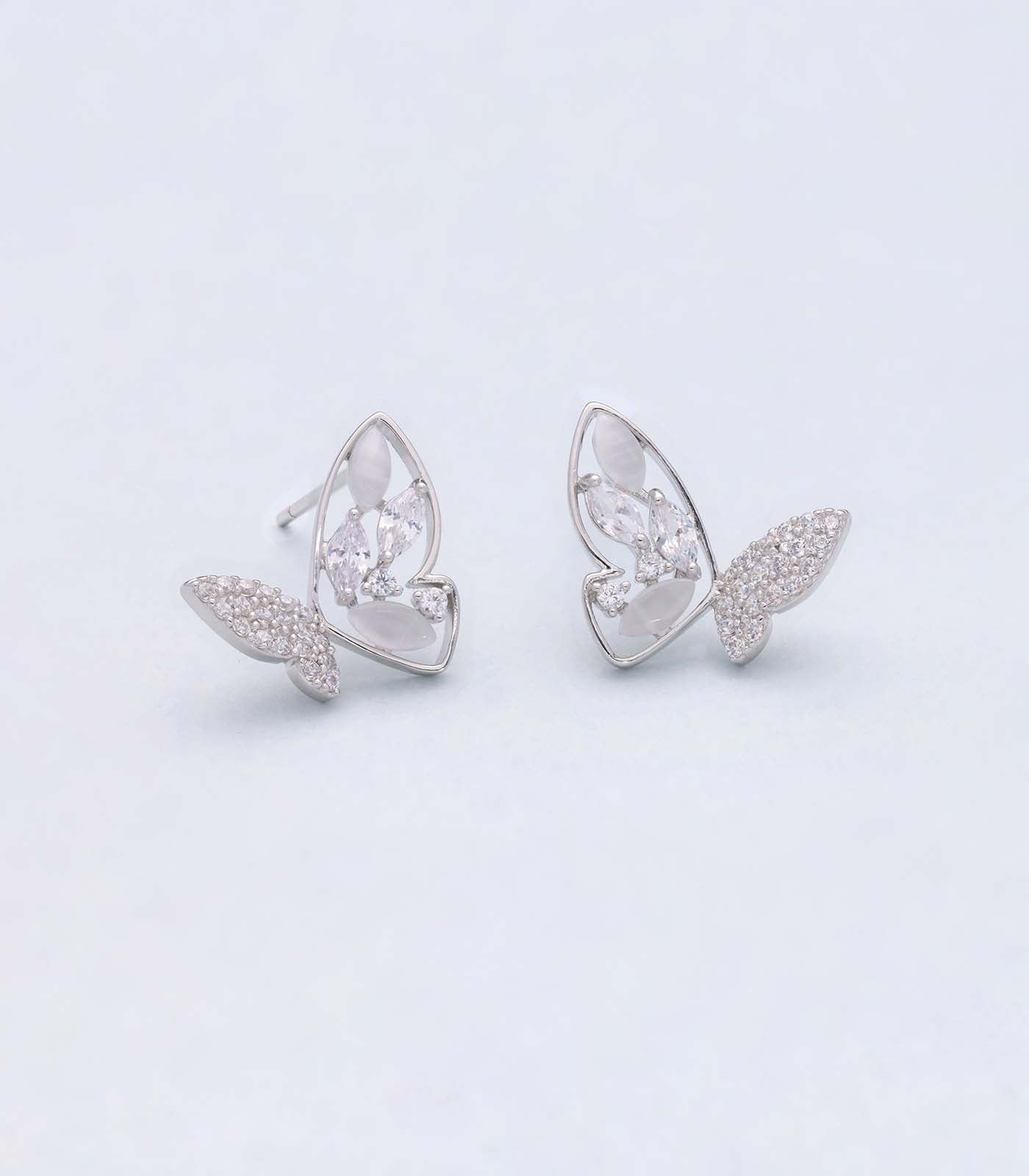 Stunning silver butterfly tops(Silver)