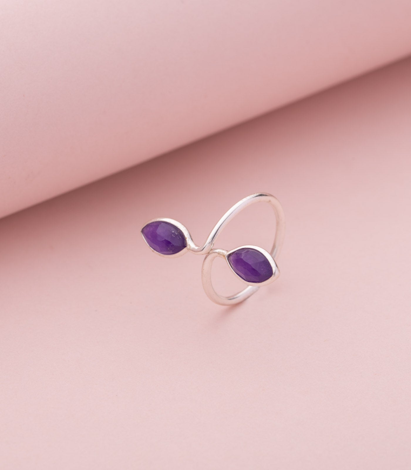 Tales of magic ring-purple (Silver)