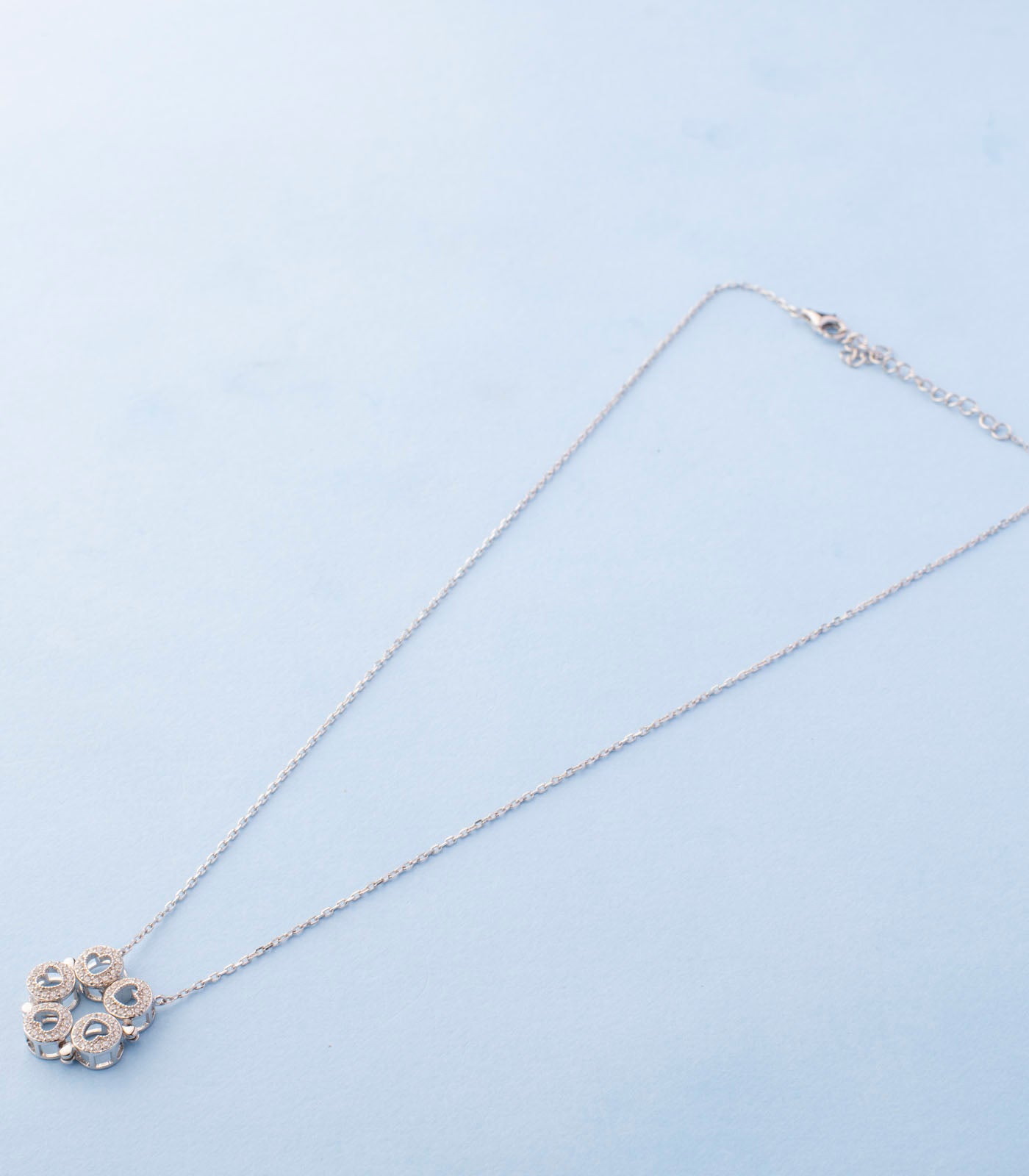 Trendy Tone Chain Pendant (Silver)