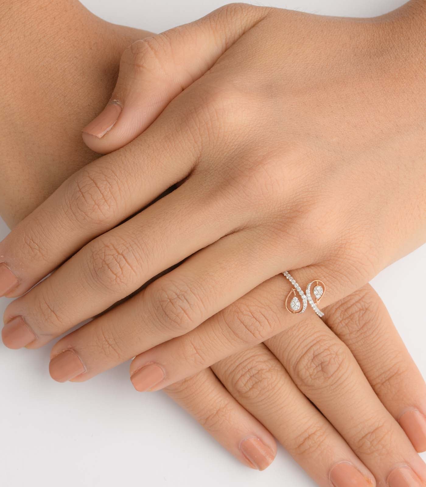 Diamond Leafy Luxe Ring