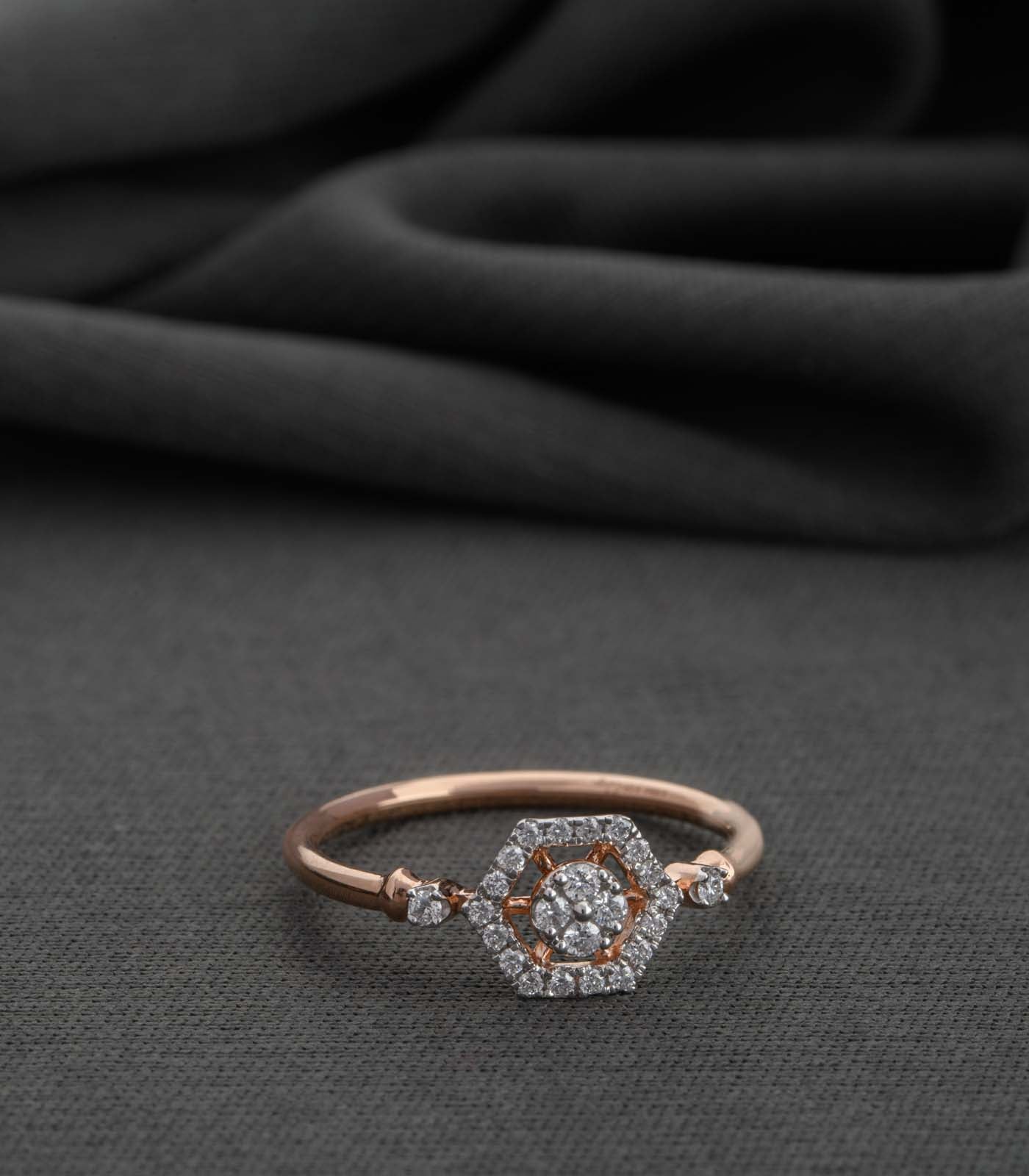 Diamond Hexa Harmony Ring
