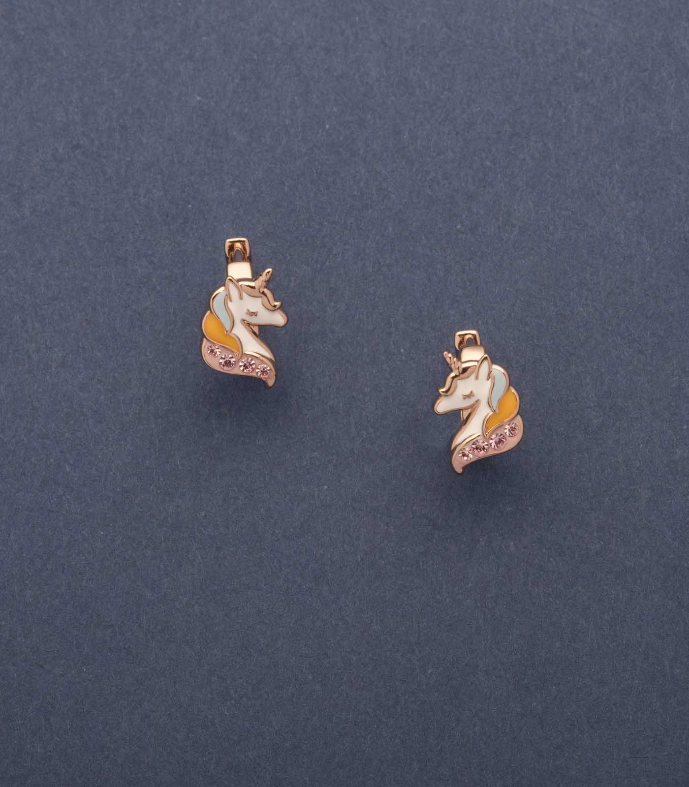 Adorable Tiny Unicorns Earrings (Brass)