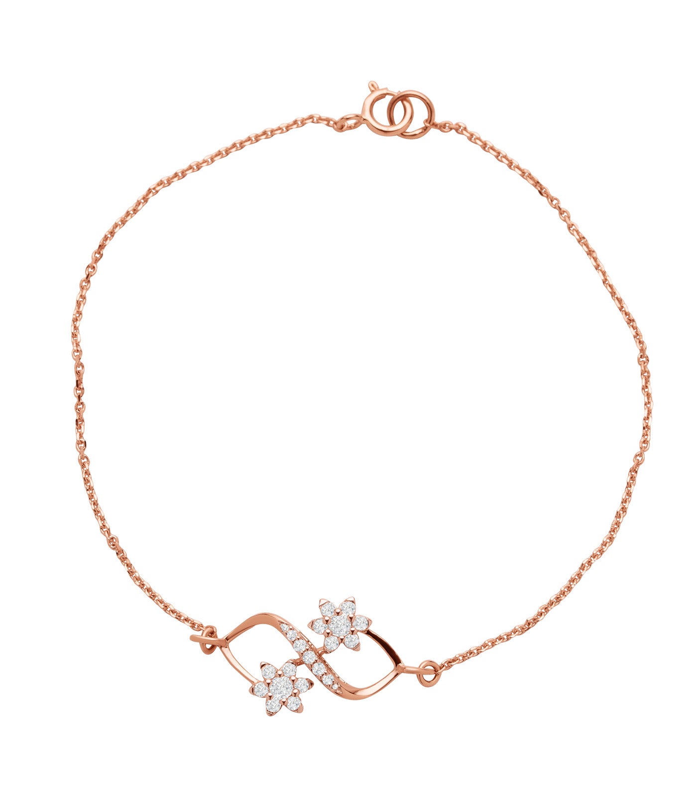 Diamond Blossom Brilliance Bracelet
