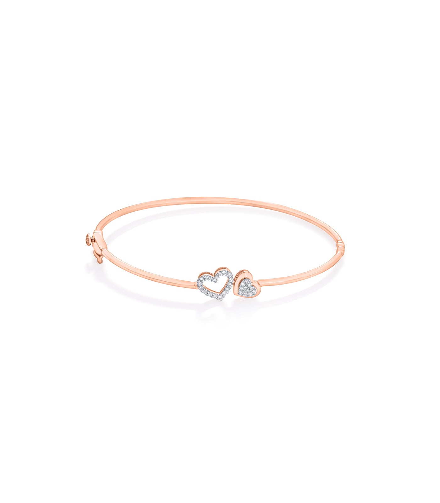 Diamond Dual Heart Bracelet