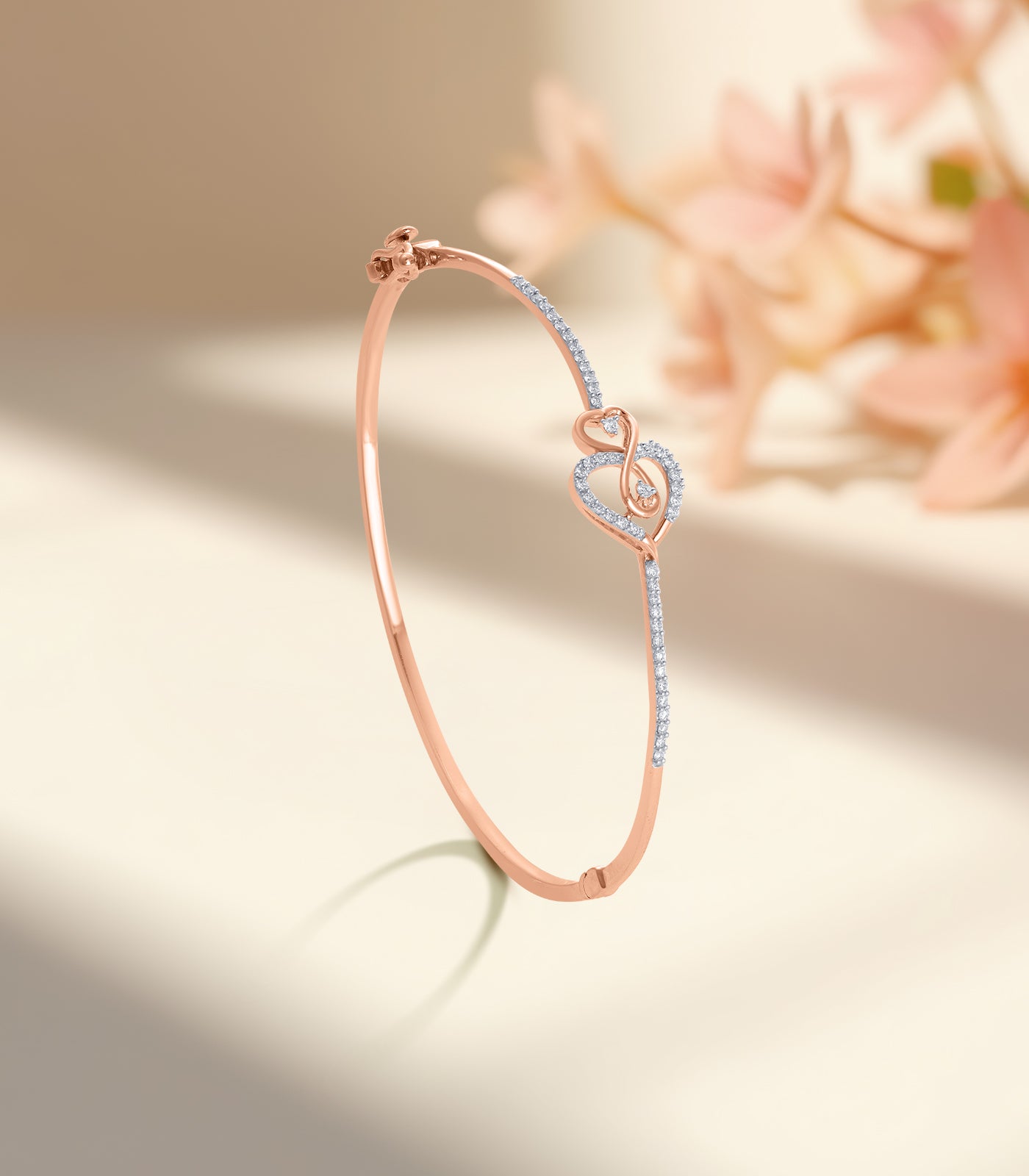 Diamond Connected Heart Bracelet