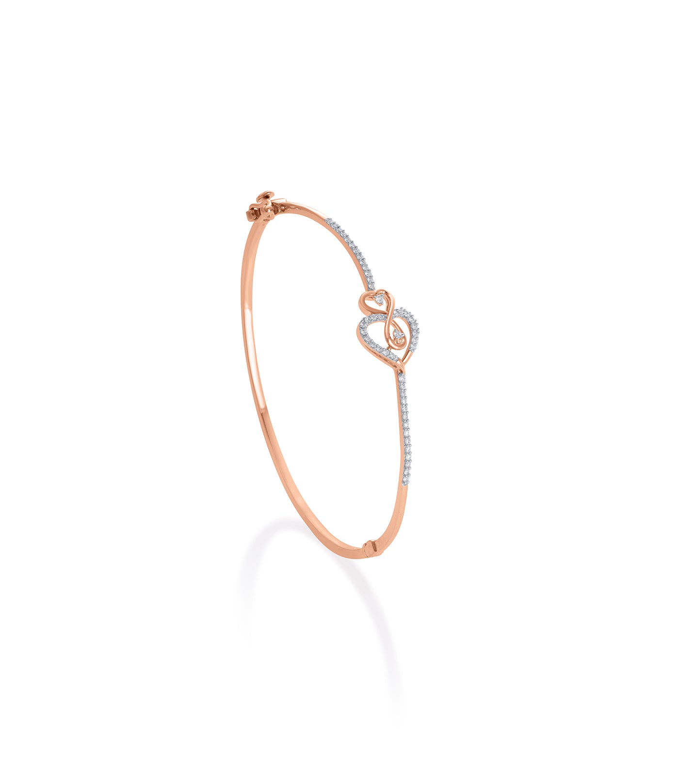 Diamond Connected Heart Bracelet