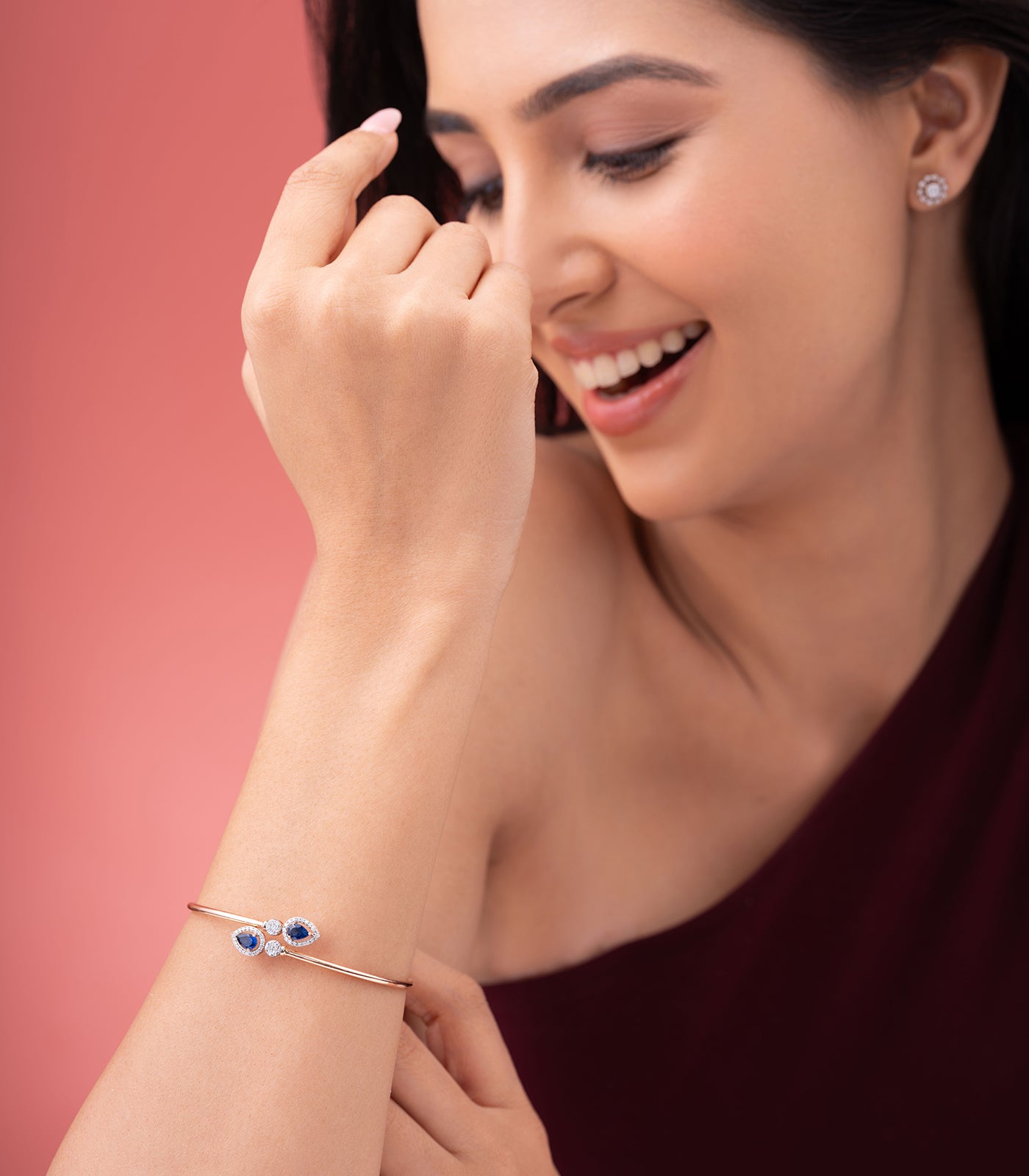 Diamond Dual Stone Bracelet