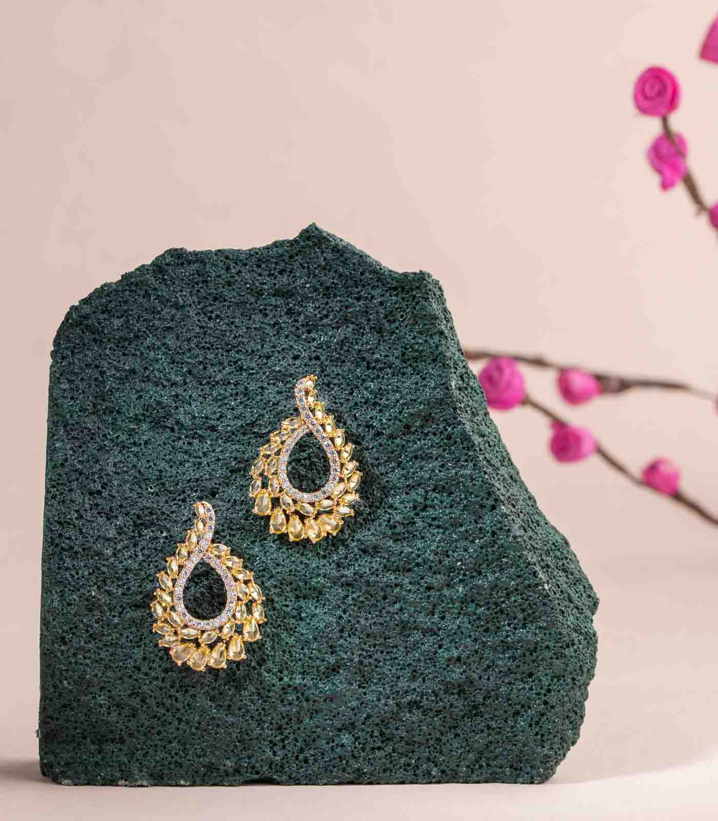 Battle Of Grace Earrings (Brass)