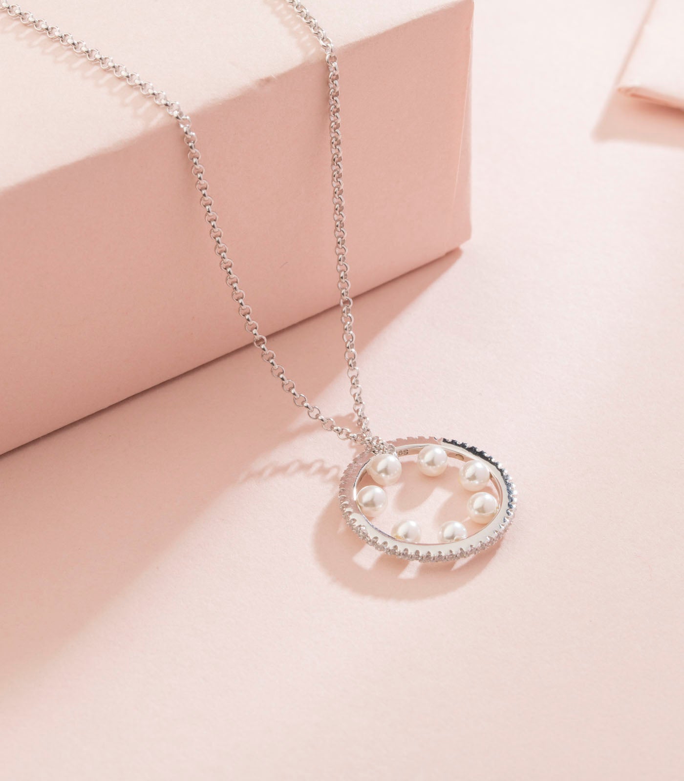 Beads of joy chain pendant (Silver)
