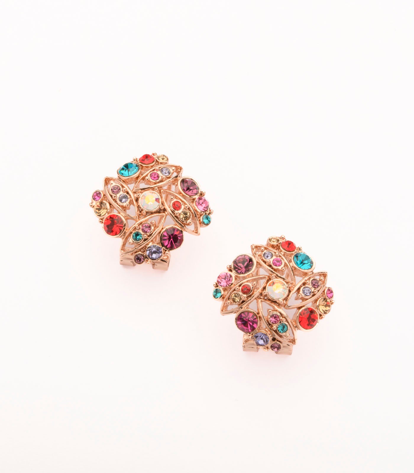 Beautiful Cube Of Colourful Stones Tops (Brass)