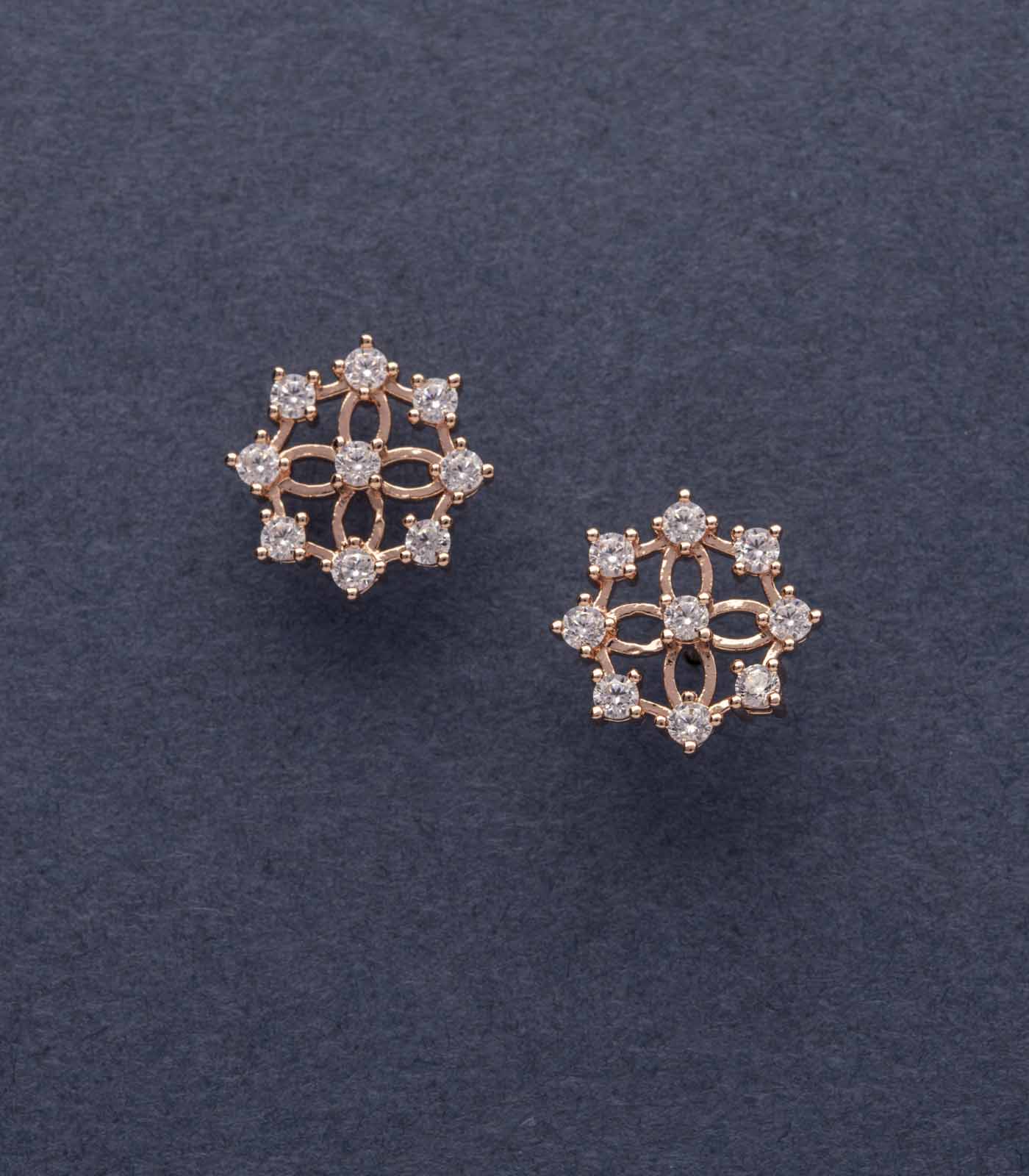 Blooming Floral Studs (Brass)