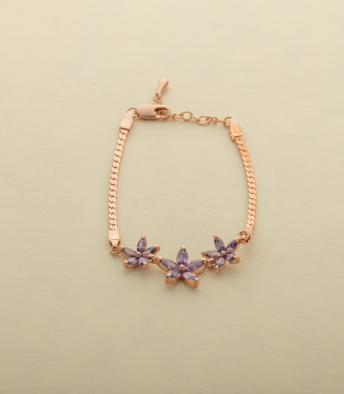Blooming Flower Bracelet (Brass)