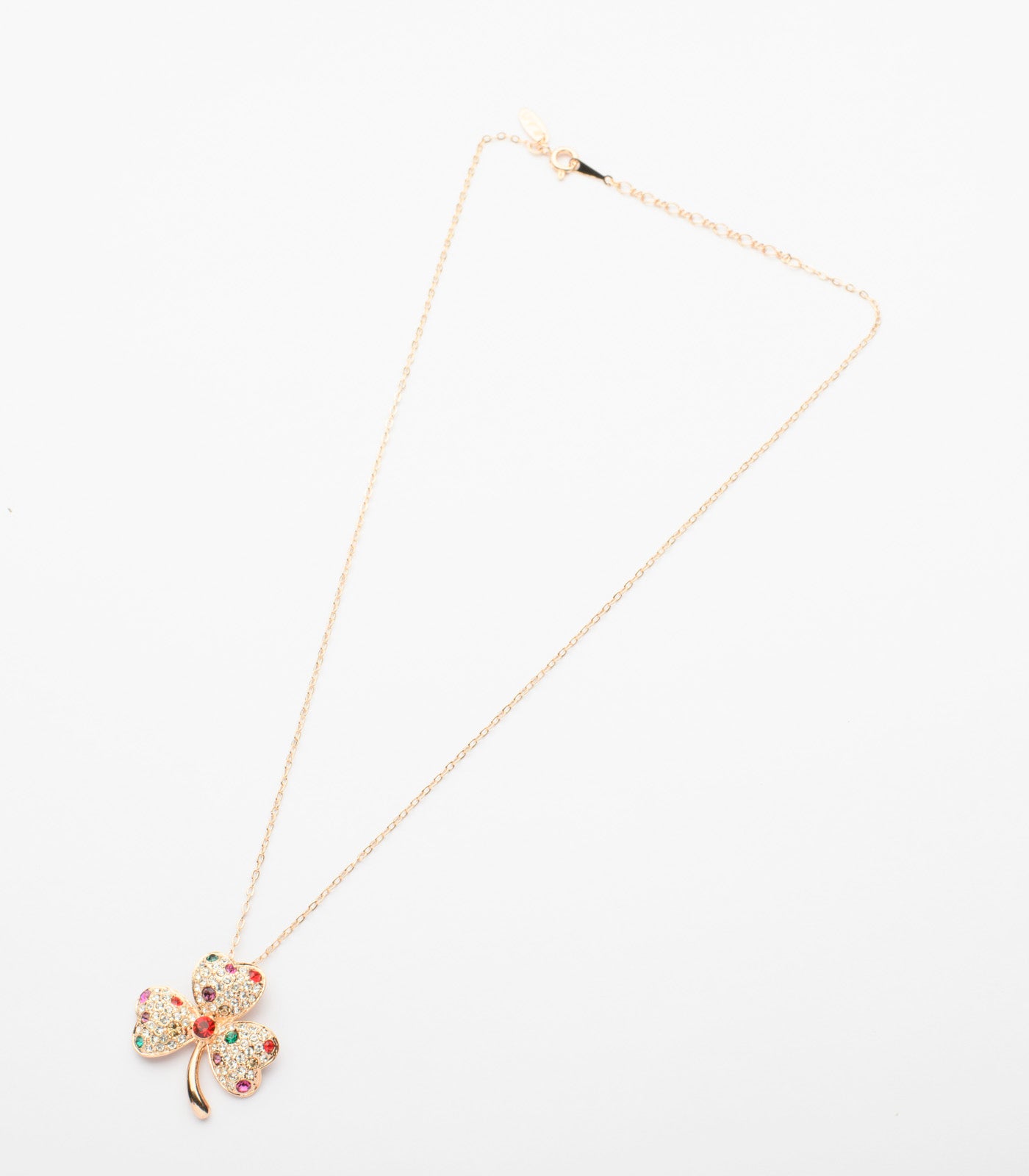 Bold Brass Leaf Of Vibrant Stones Necklace (Brass)