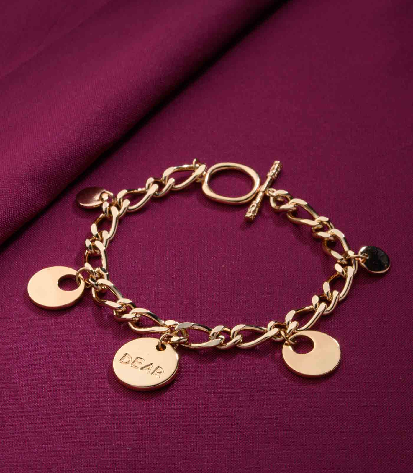 Chunky Styled Bracelet (Brass)