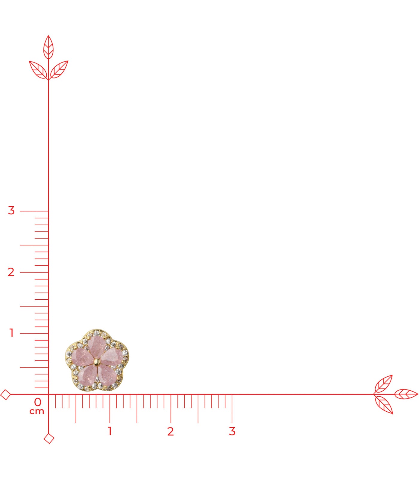 Cute Flower Earrings (Brass)