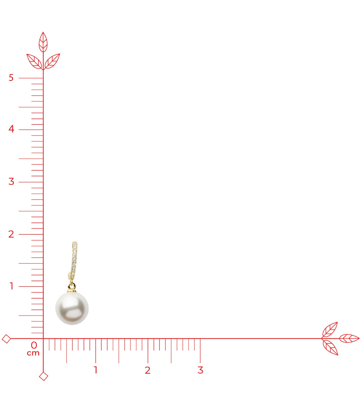 Pearl Drop Earrings (Brass)