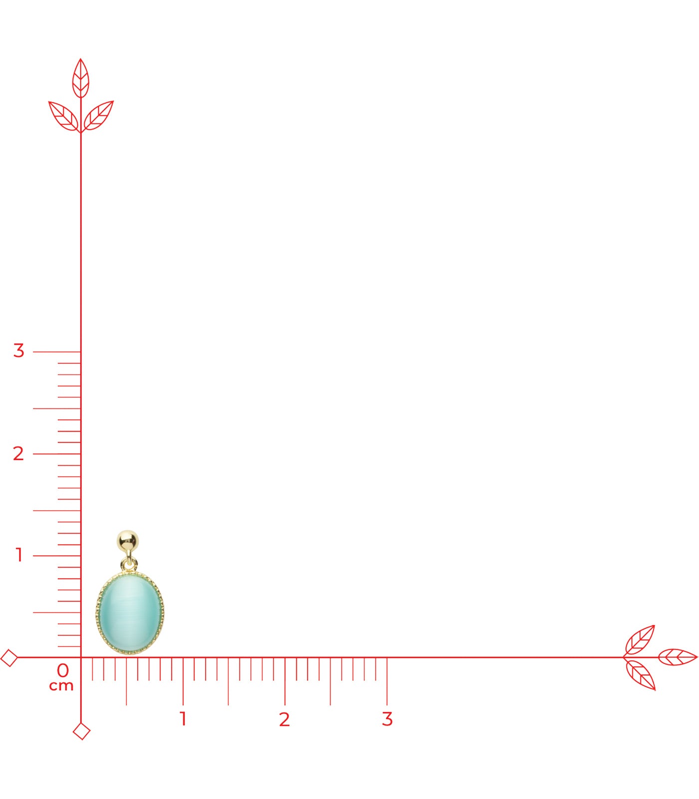 Dangling Drop Earrings (Brass)