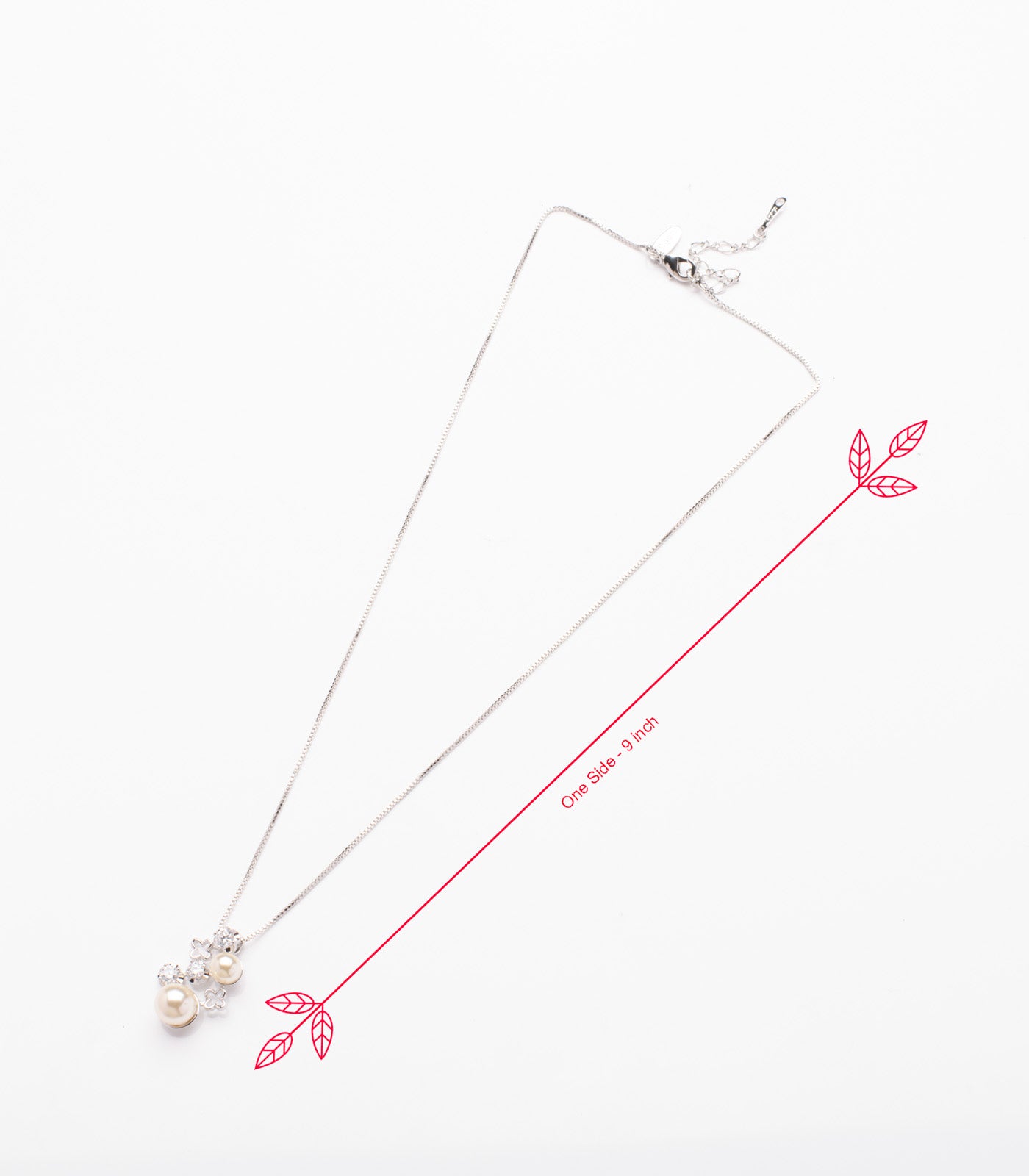 Dispersed Pearls Necklace (Brass)