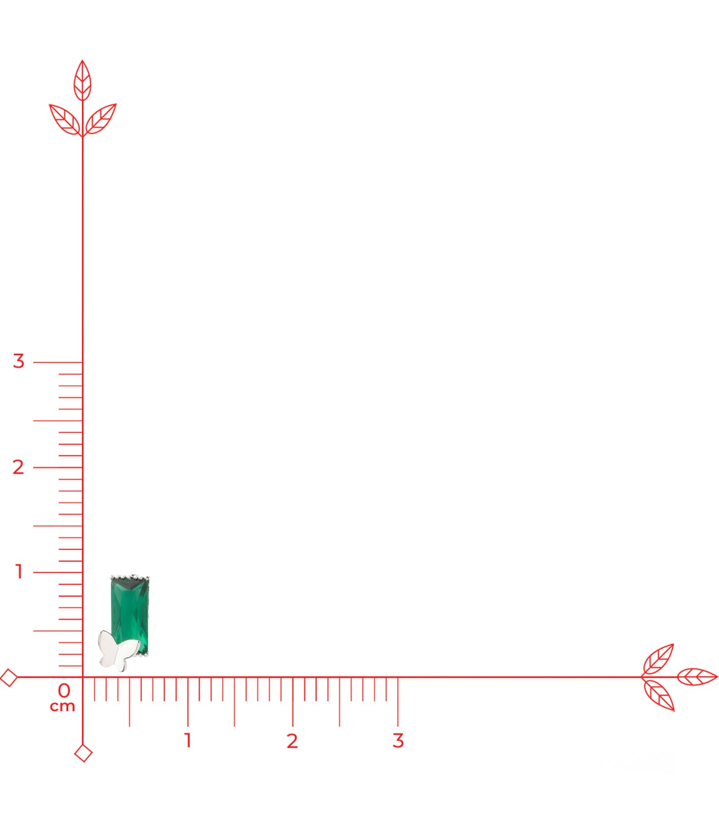 Green Standing Tops (Brass)