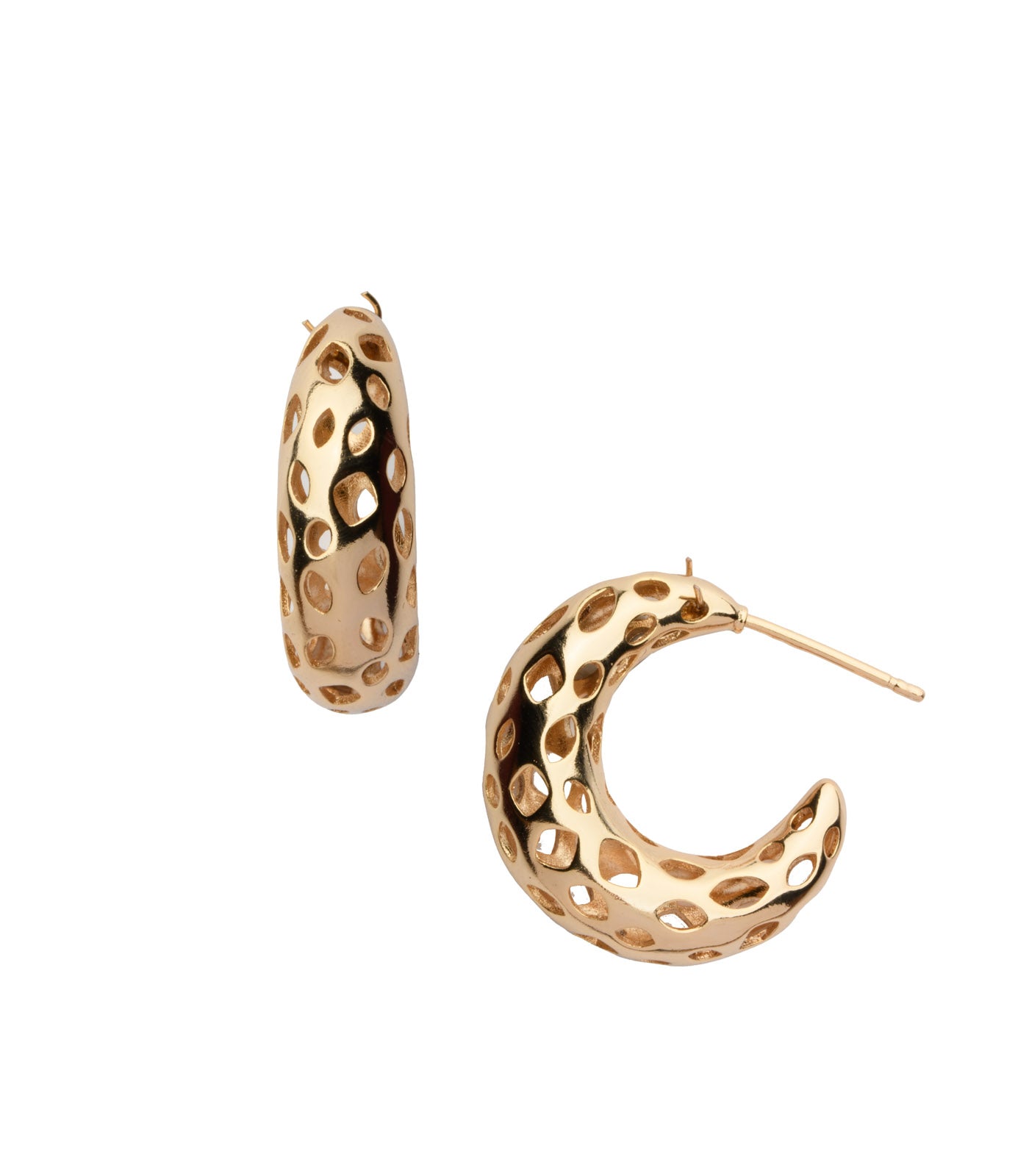 Classic Golden Hoops (Brass)