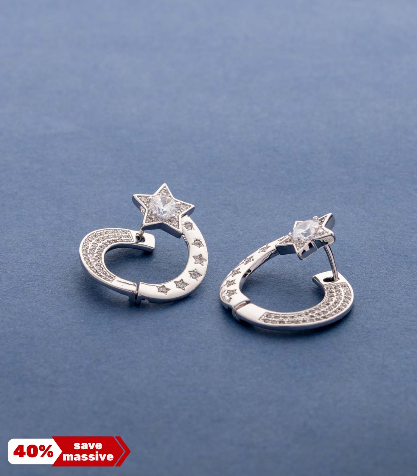 Spiral Star Earrings (Brass)