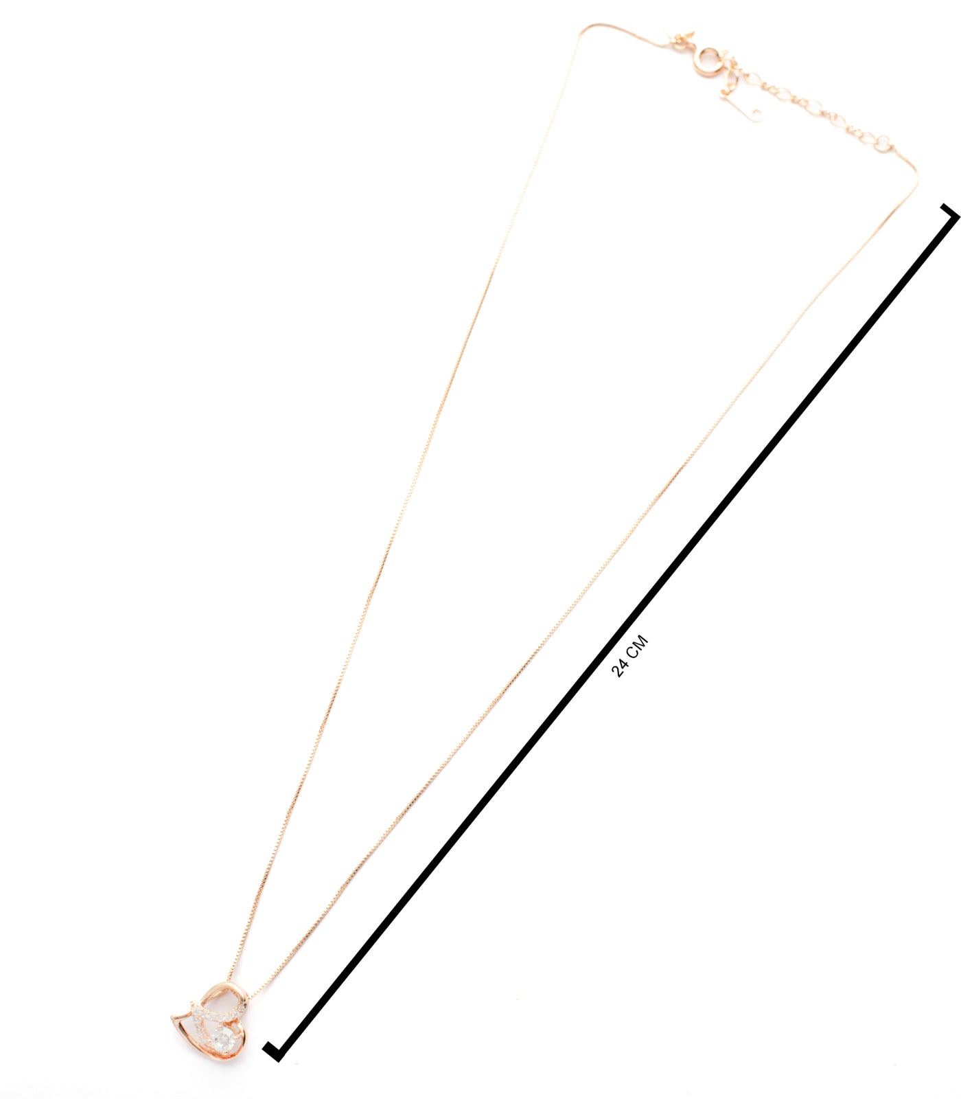 Clever Heart Necklace Set (Brass)