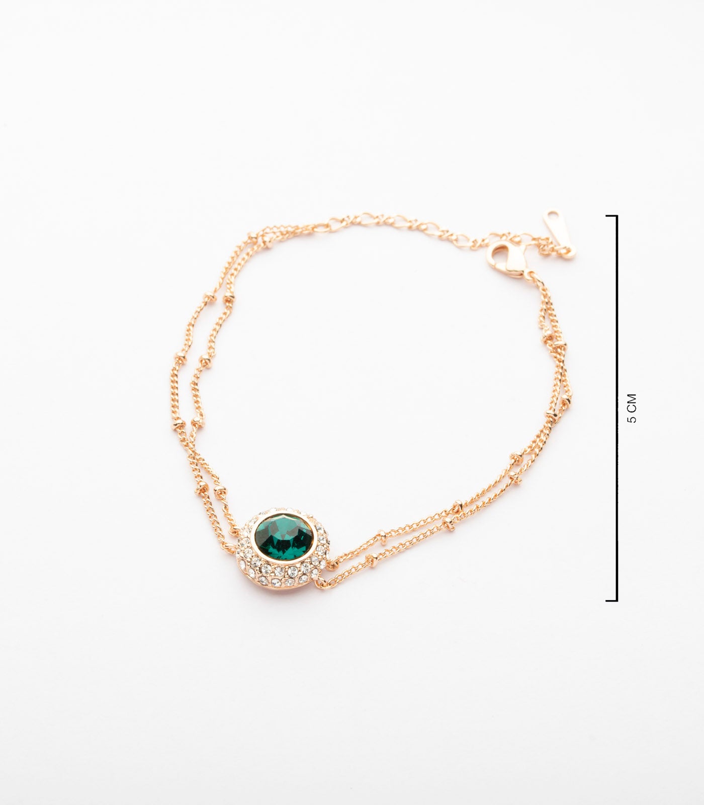 Crystal Magic Green Bracelet (Brass)