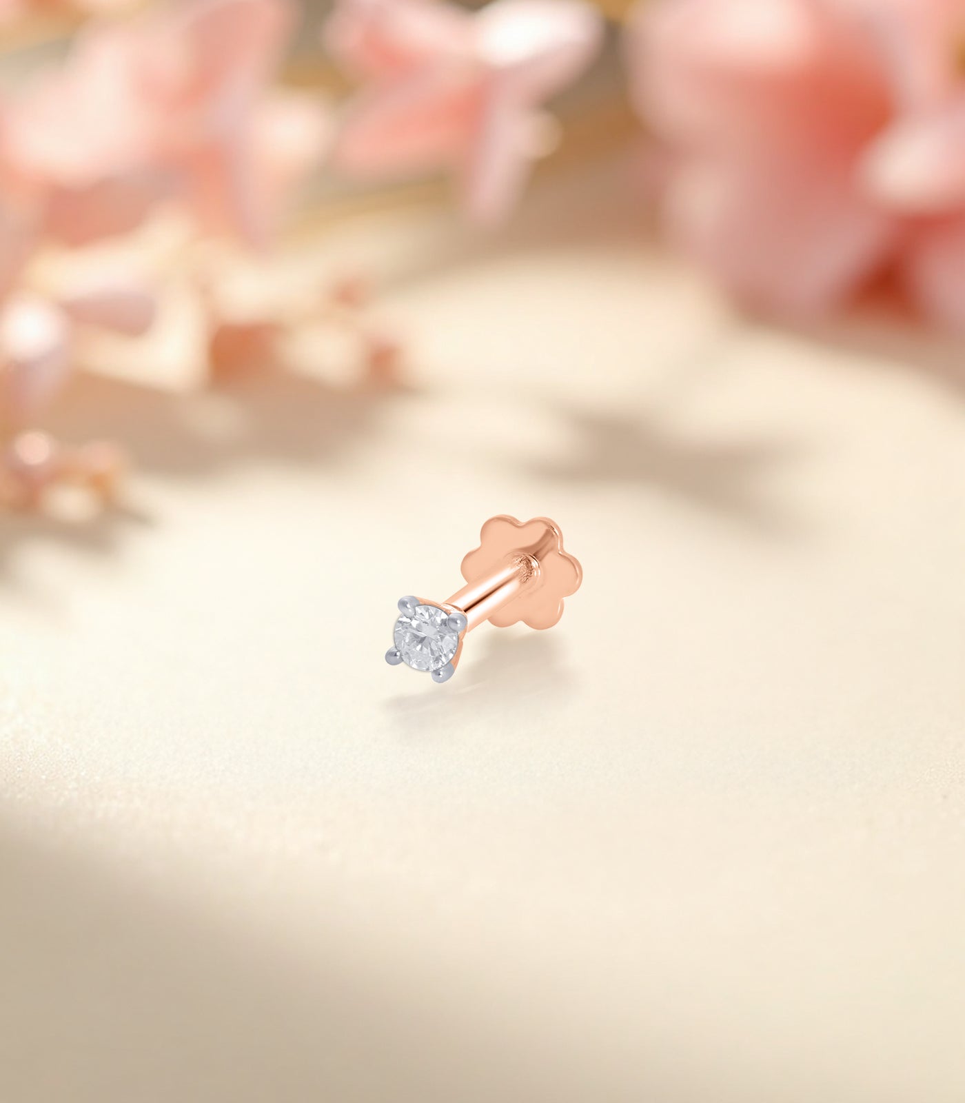 Diamond Single Orb Nosepin (Screw)