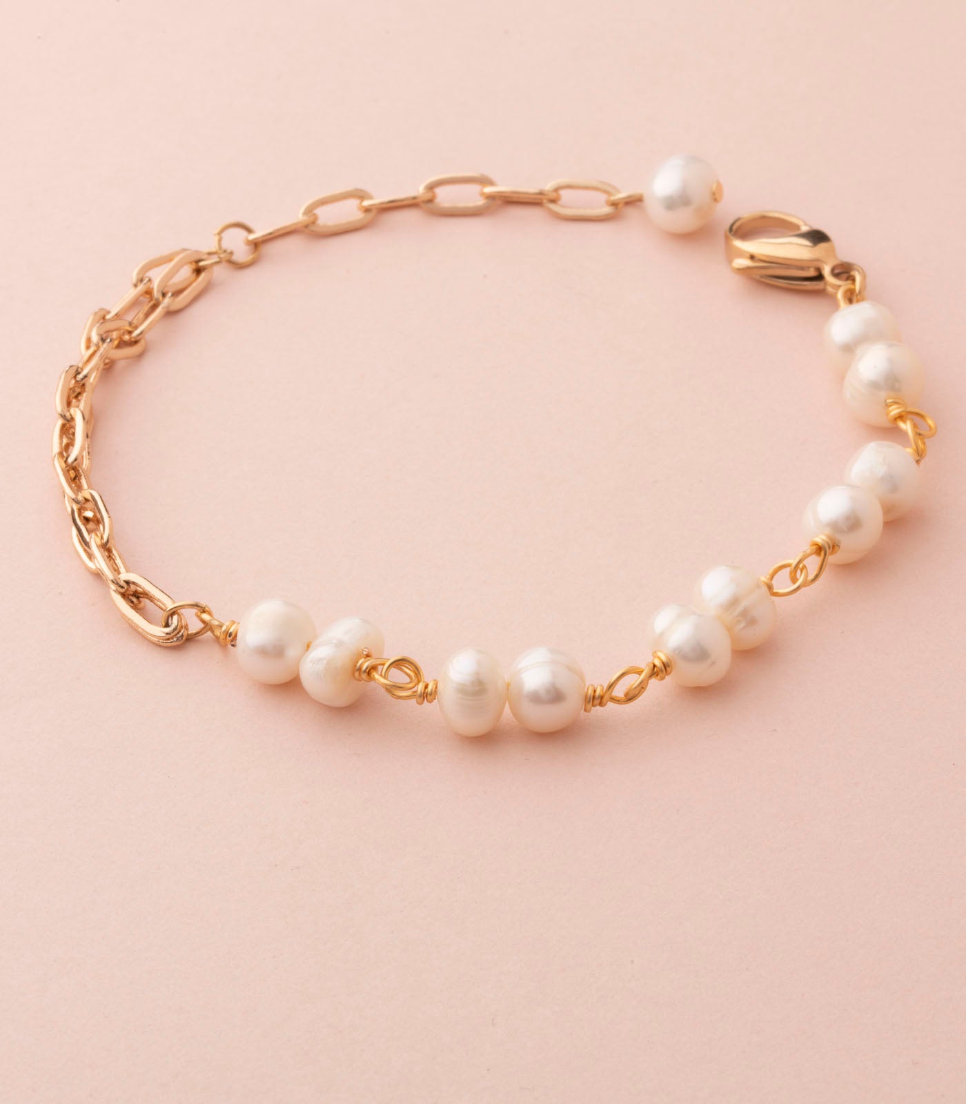 Dancing Pearls bracelet (Brass)
