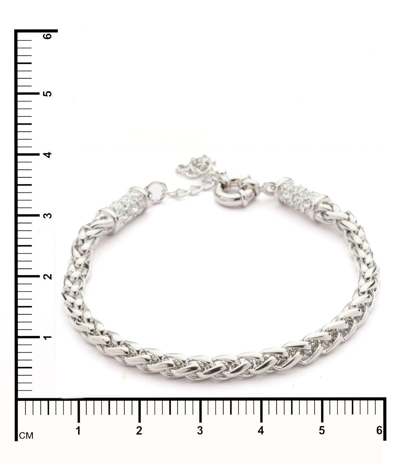 Dashing Silver Hand-Crafted Bracelet (Brass)