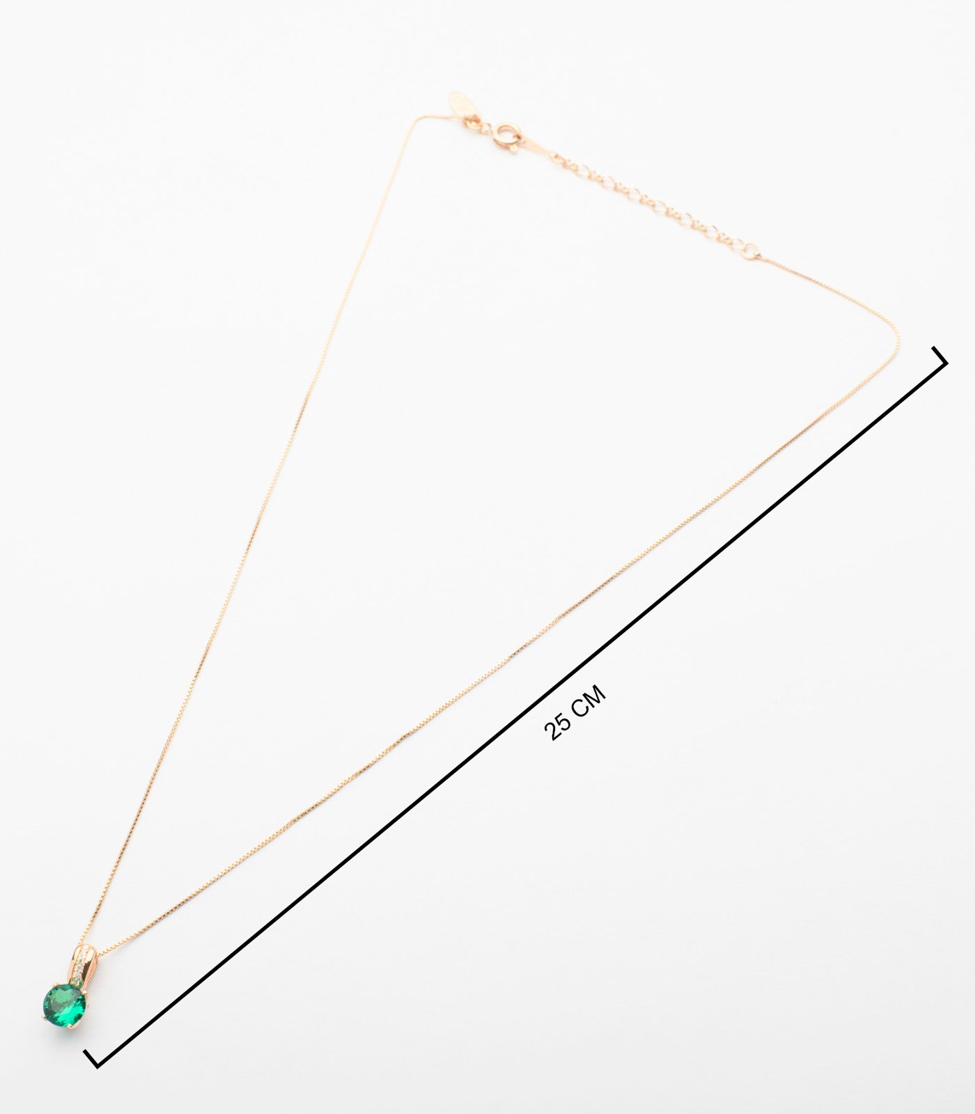 Decent Brass Strings Of Rich Green Gem Necklace (Brass)