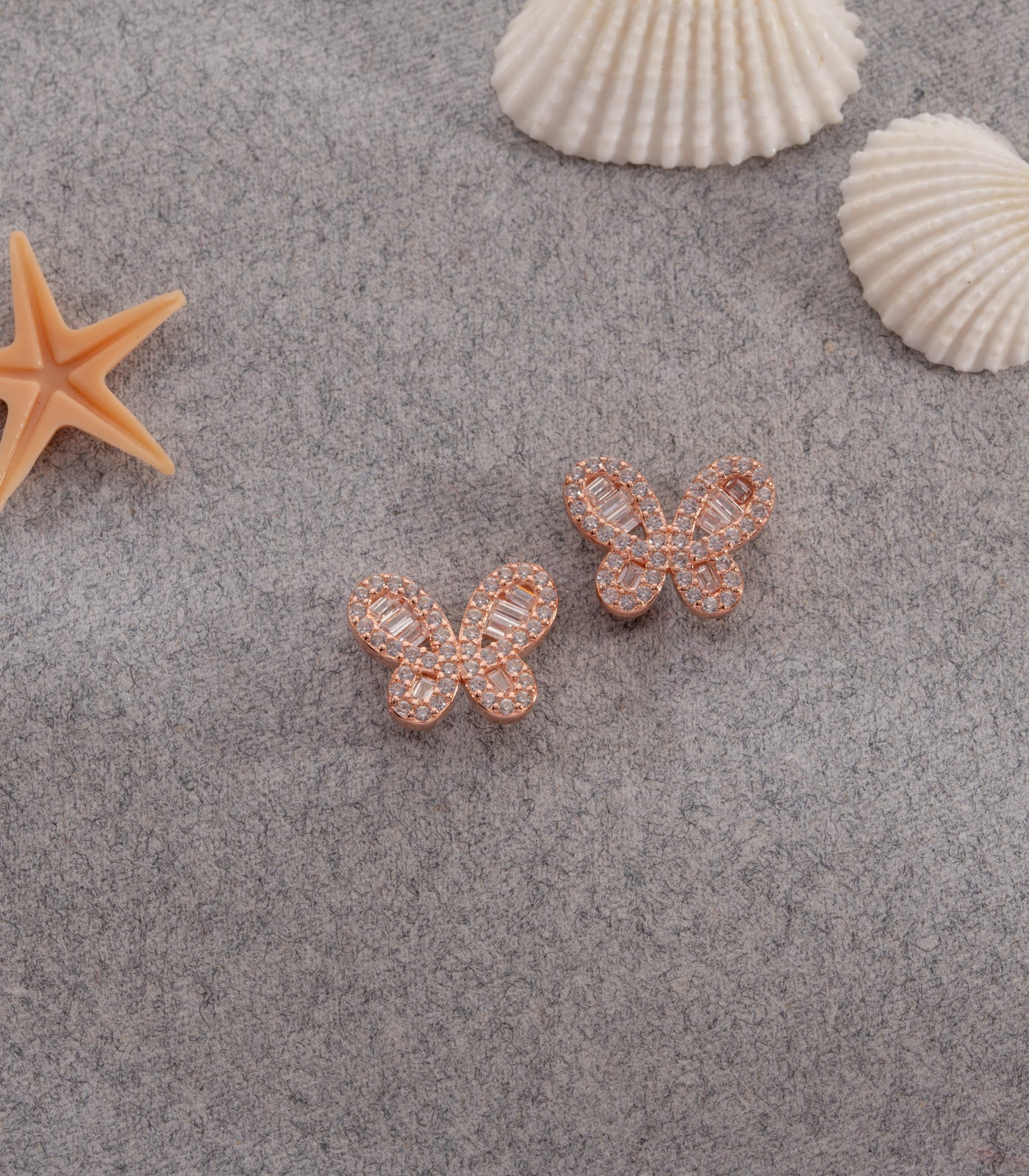 Delicate Butterfly Earrings (Silver)