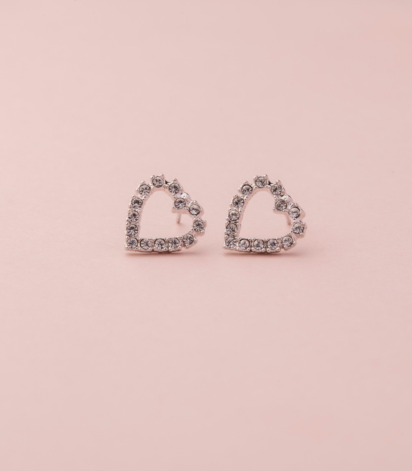 Delicate heart earrings (Brass)