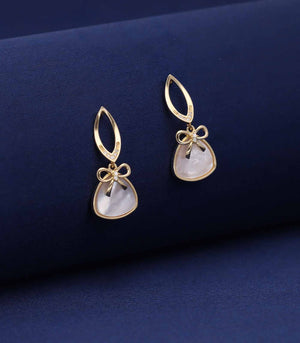 Dewdrop bloom earrings(Silver)