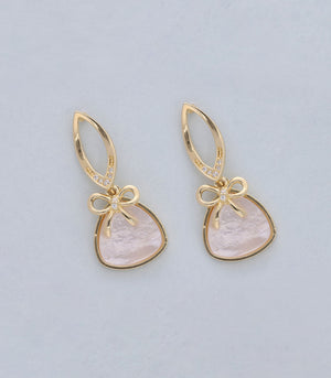 Dewdrop bloom earrings(Silver)
