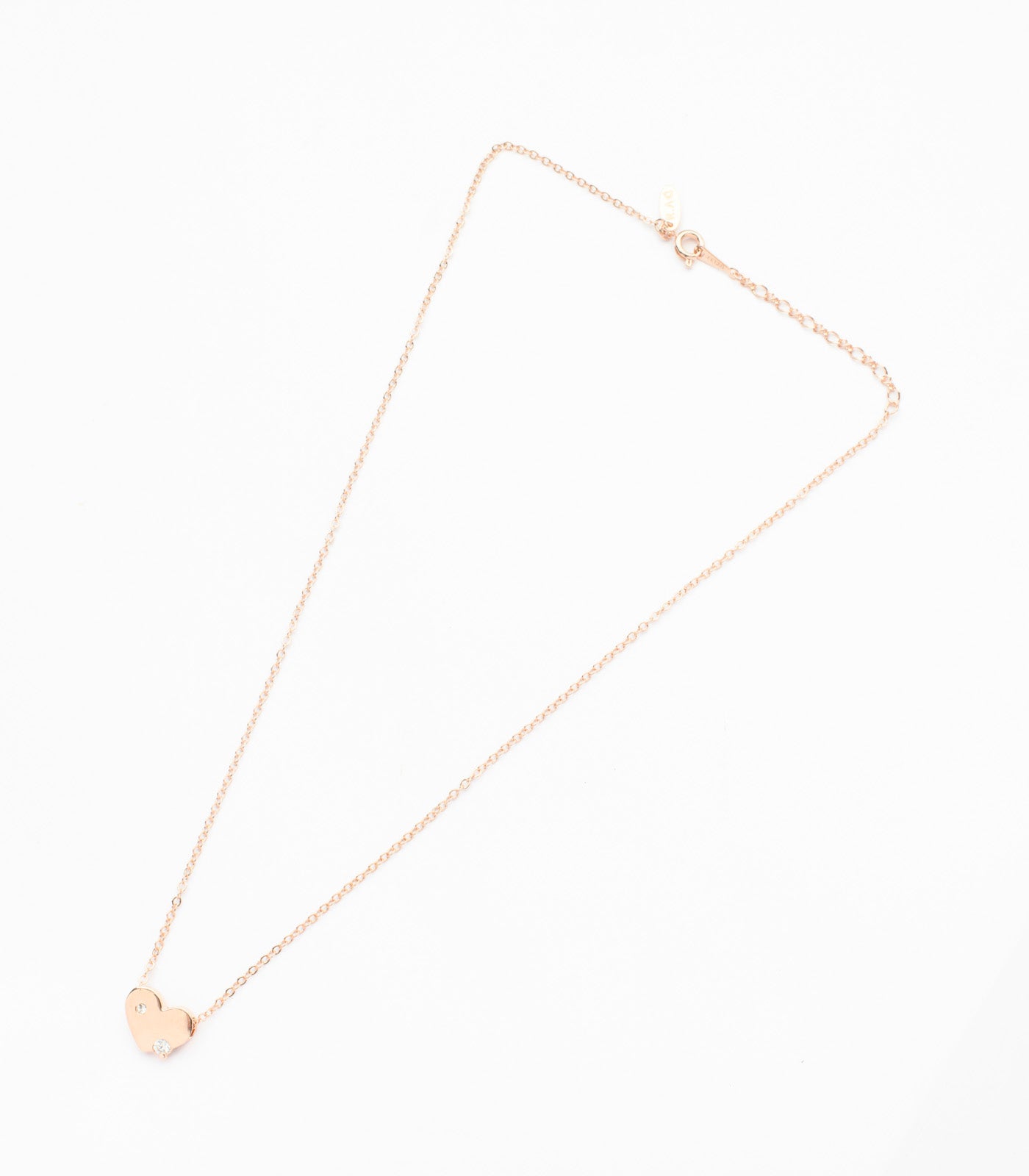 Distinctive Golden Heart Necklace (Brass)