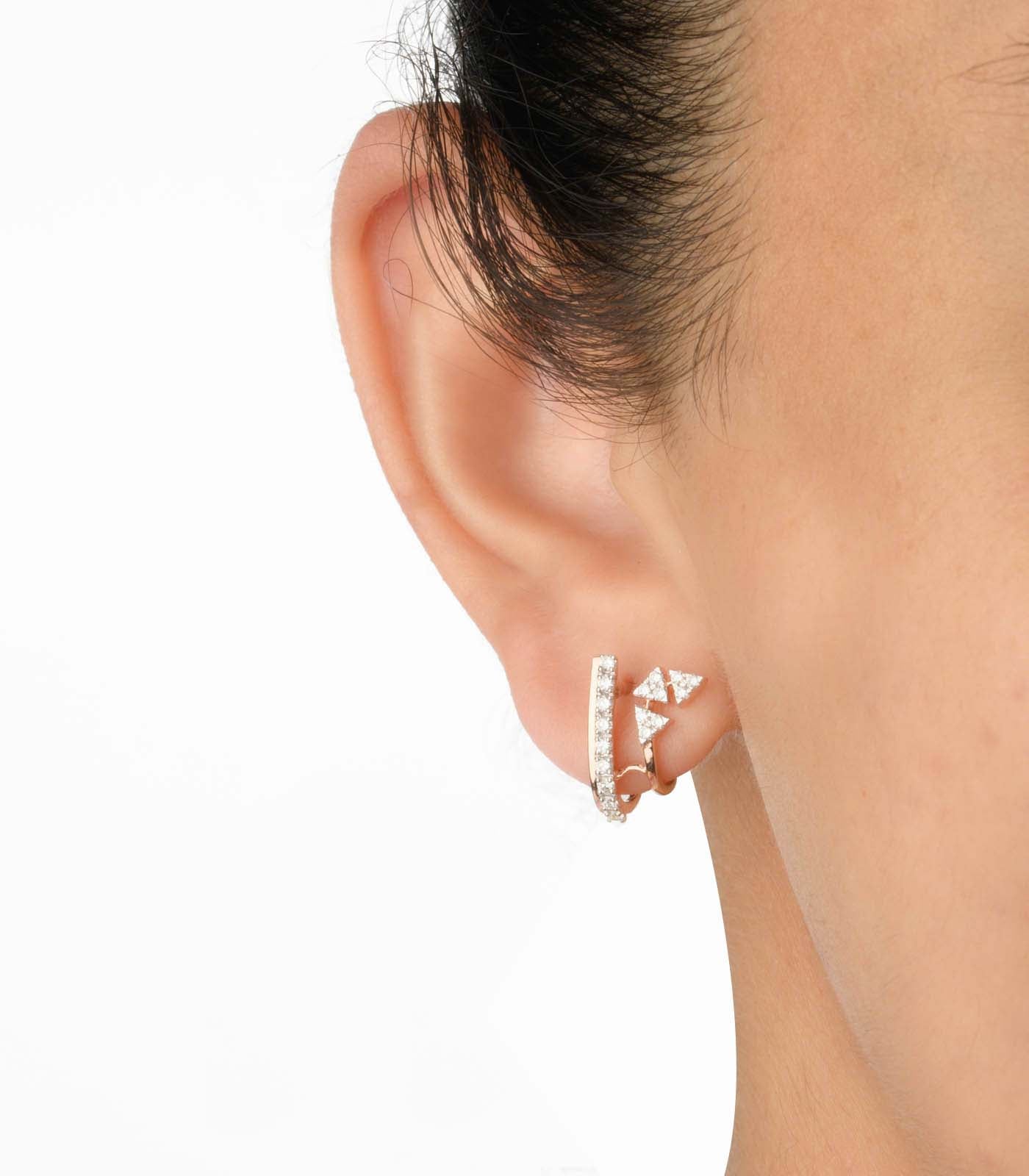 Diamond Sculptural Sparkle Earrings