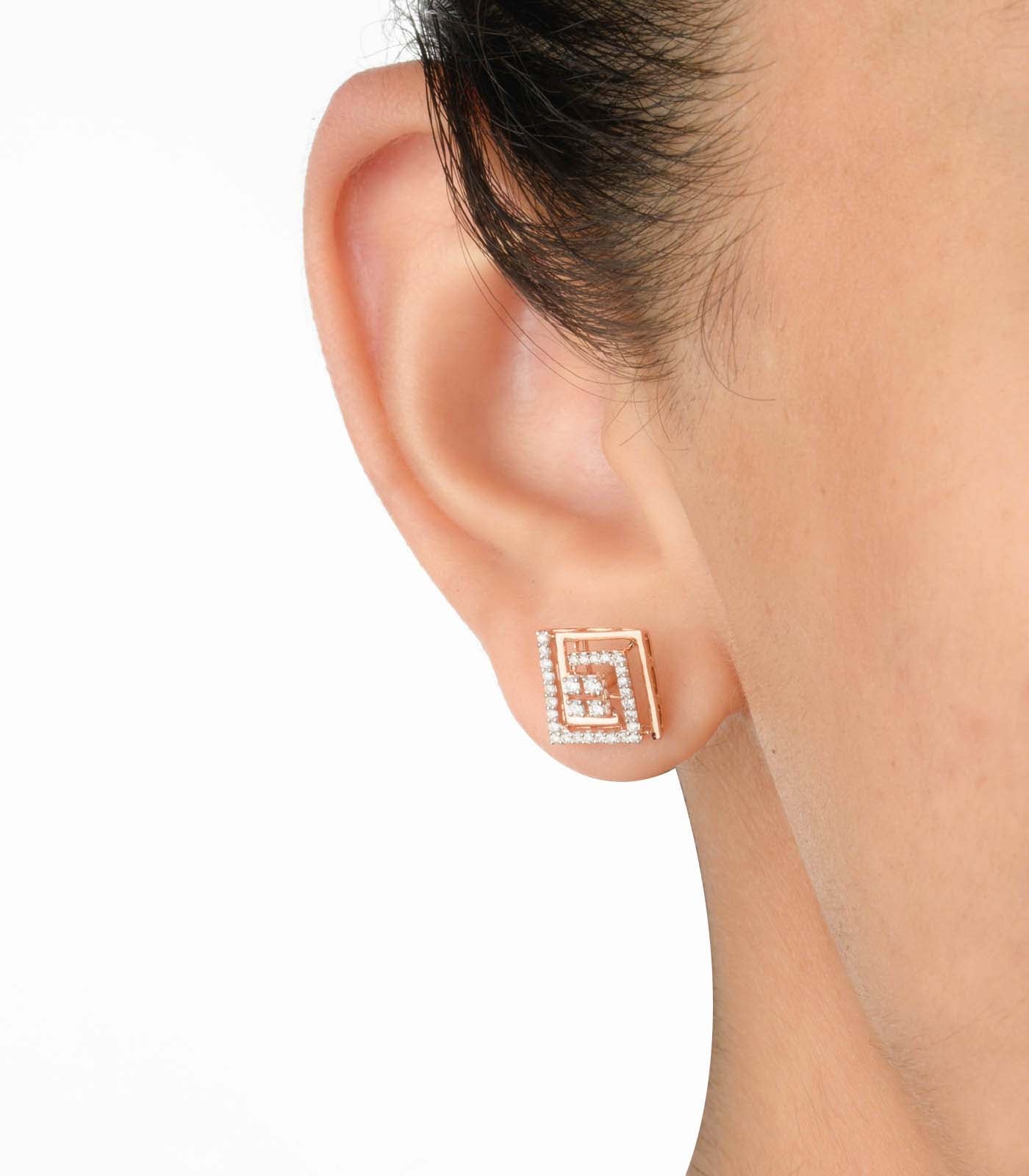 Diamond Ethereal Edges Earrings