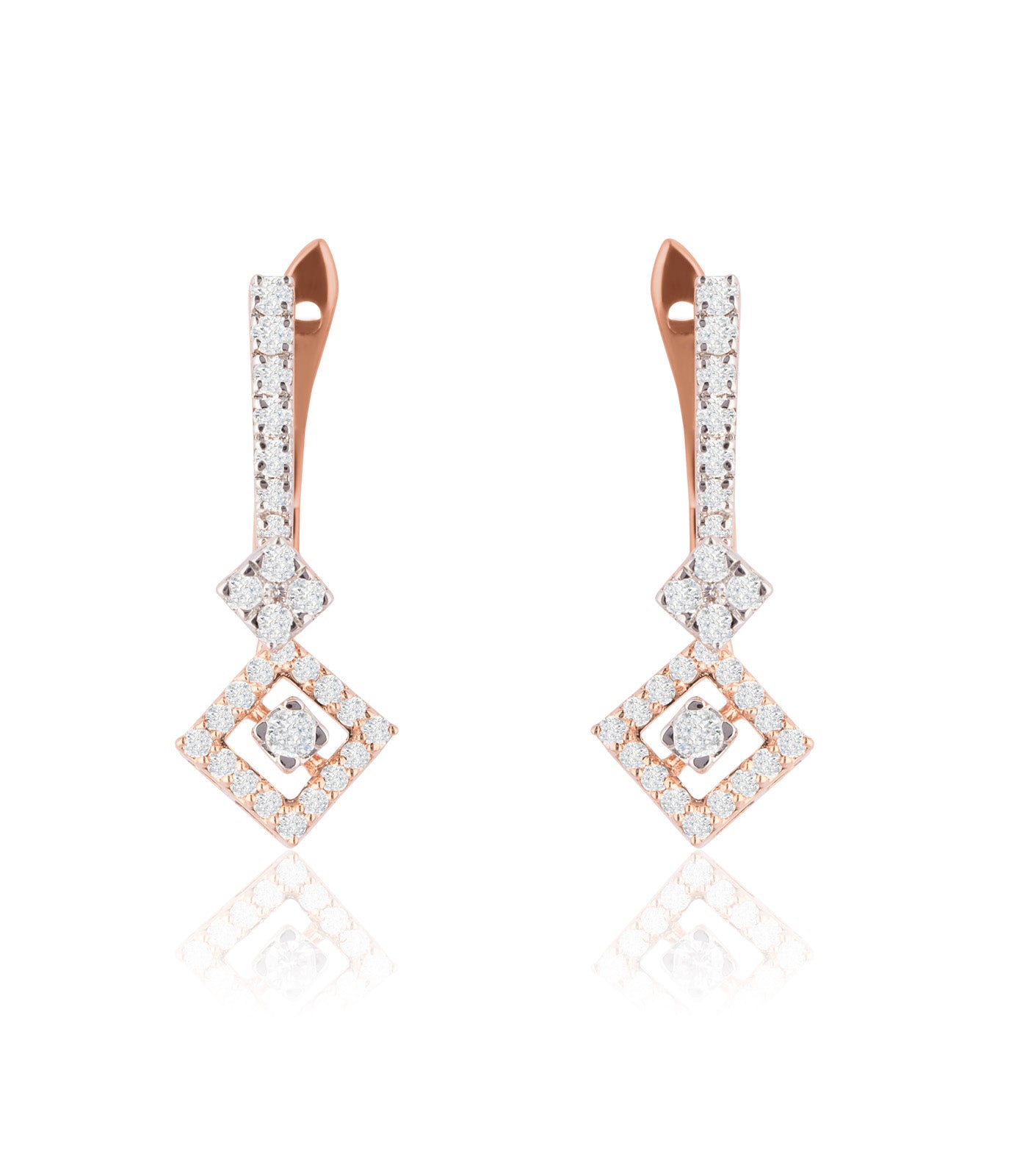 Diamond Exquisite Carvings Earrings