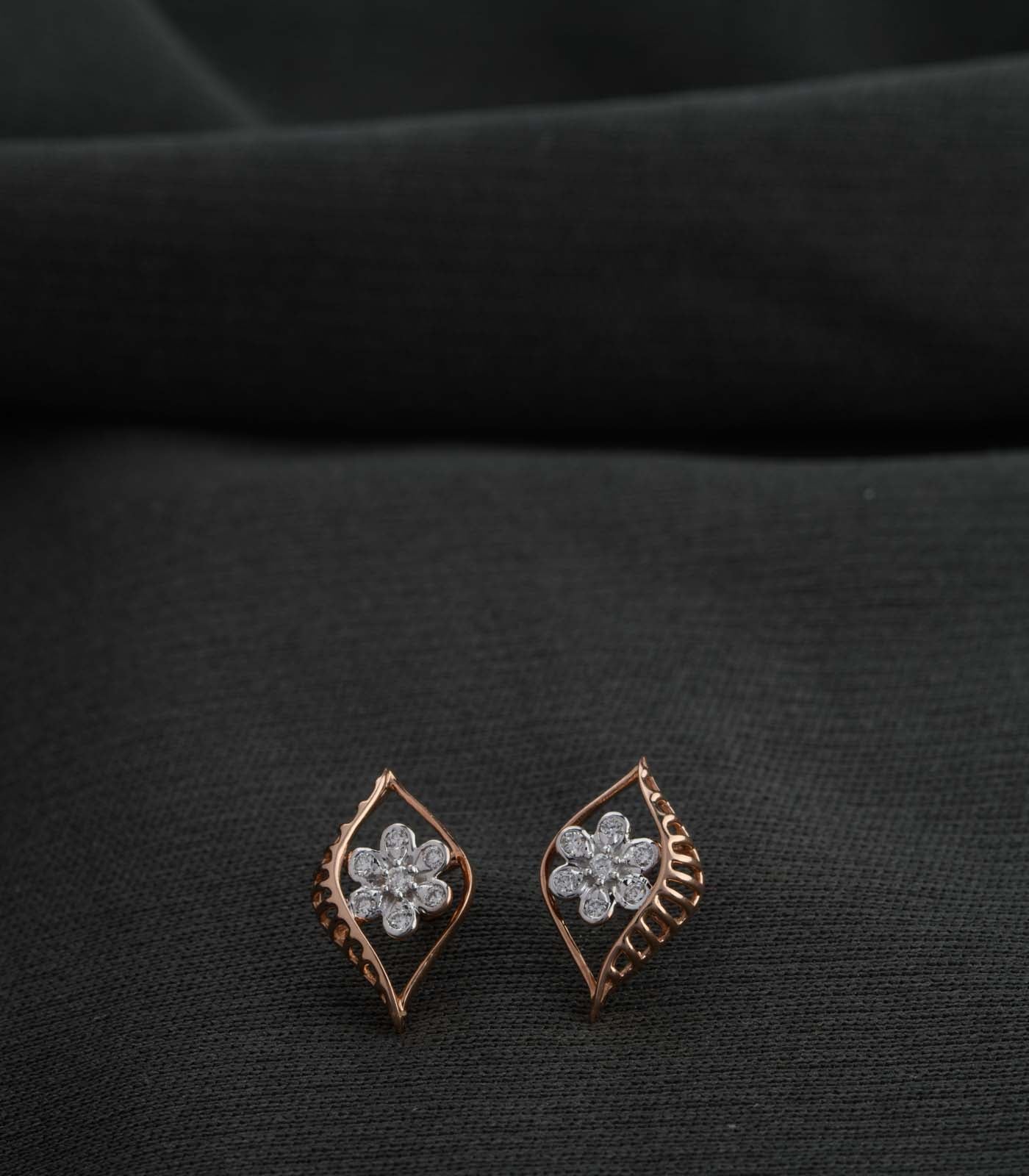 Diamond Aster Adorned Earrings