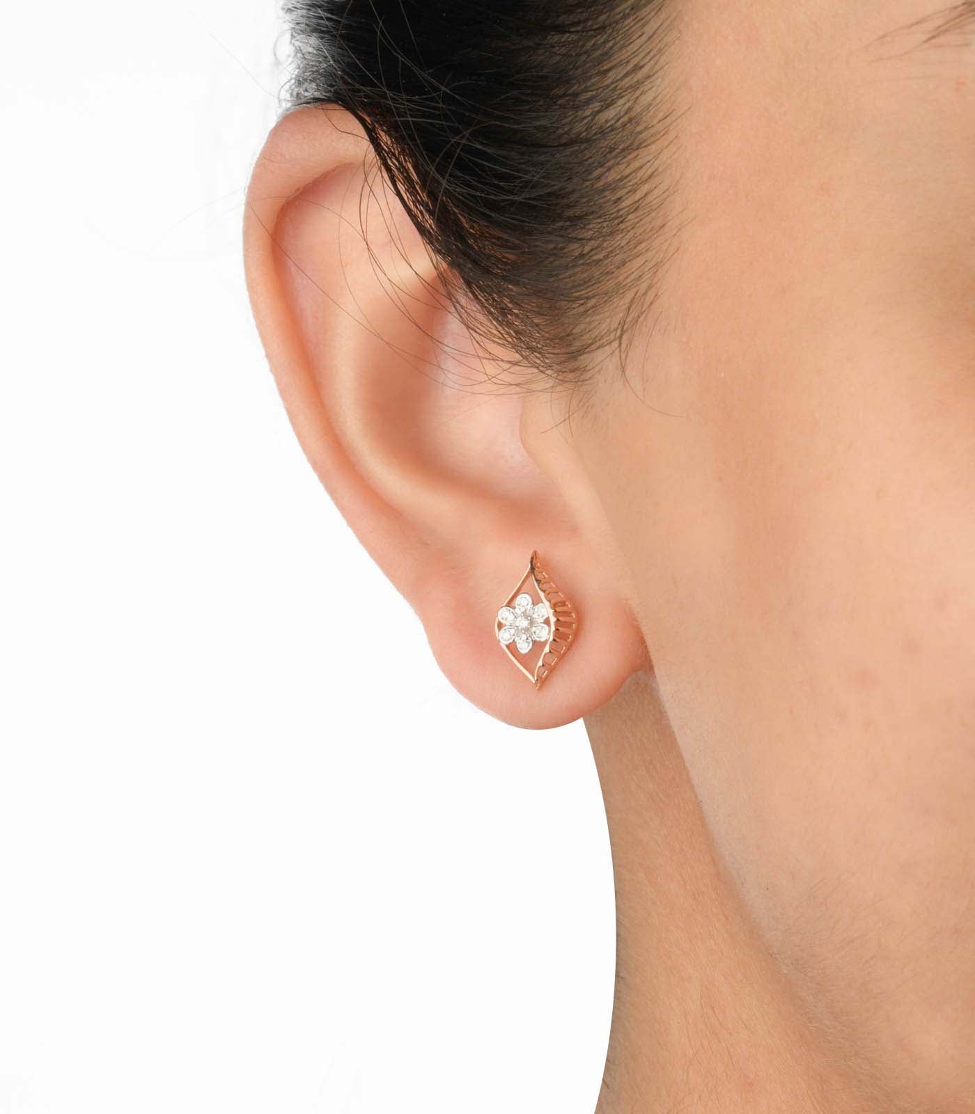 Diamond Aster Adorned Earrings