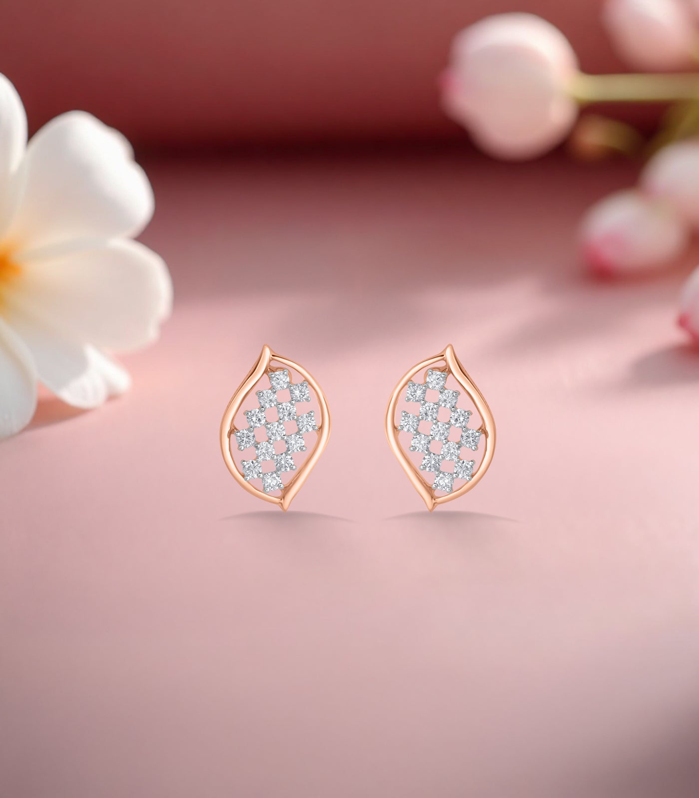 Diamond Leafy Grid Tops