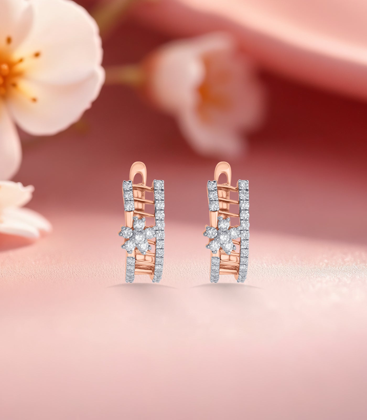Diamond Floral Hoop Tops