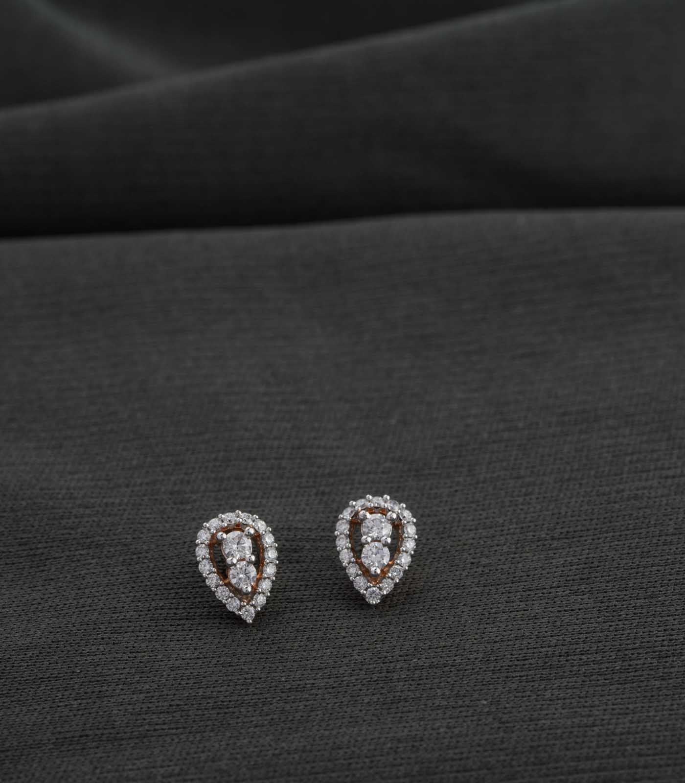 Diamond Minimalist Chic Earrings