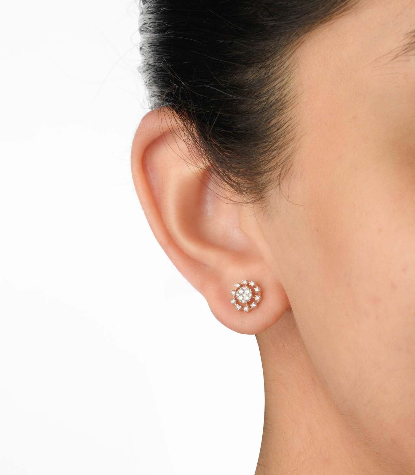 Diamond Orbital Elegance Earrings