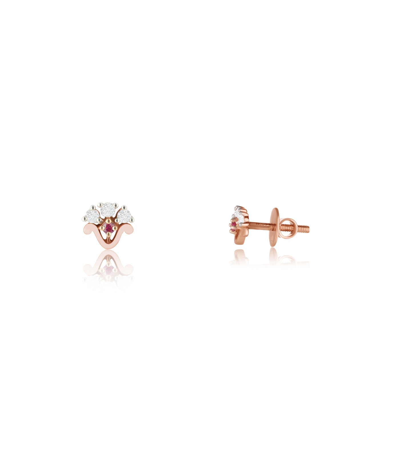Diamond Mini Bloom Earrings