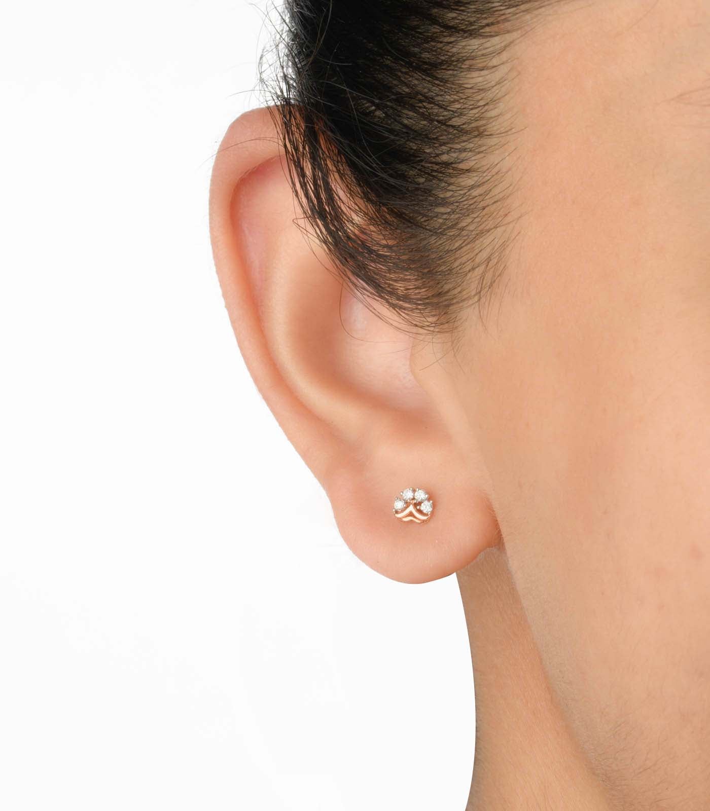 Diamond Split Bloom Earrings